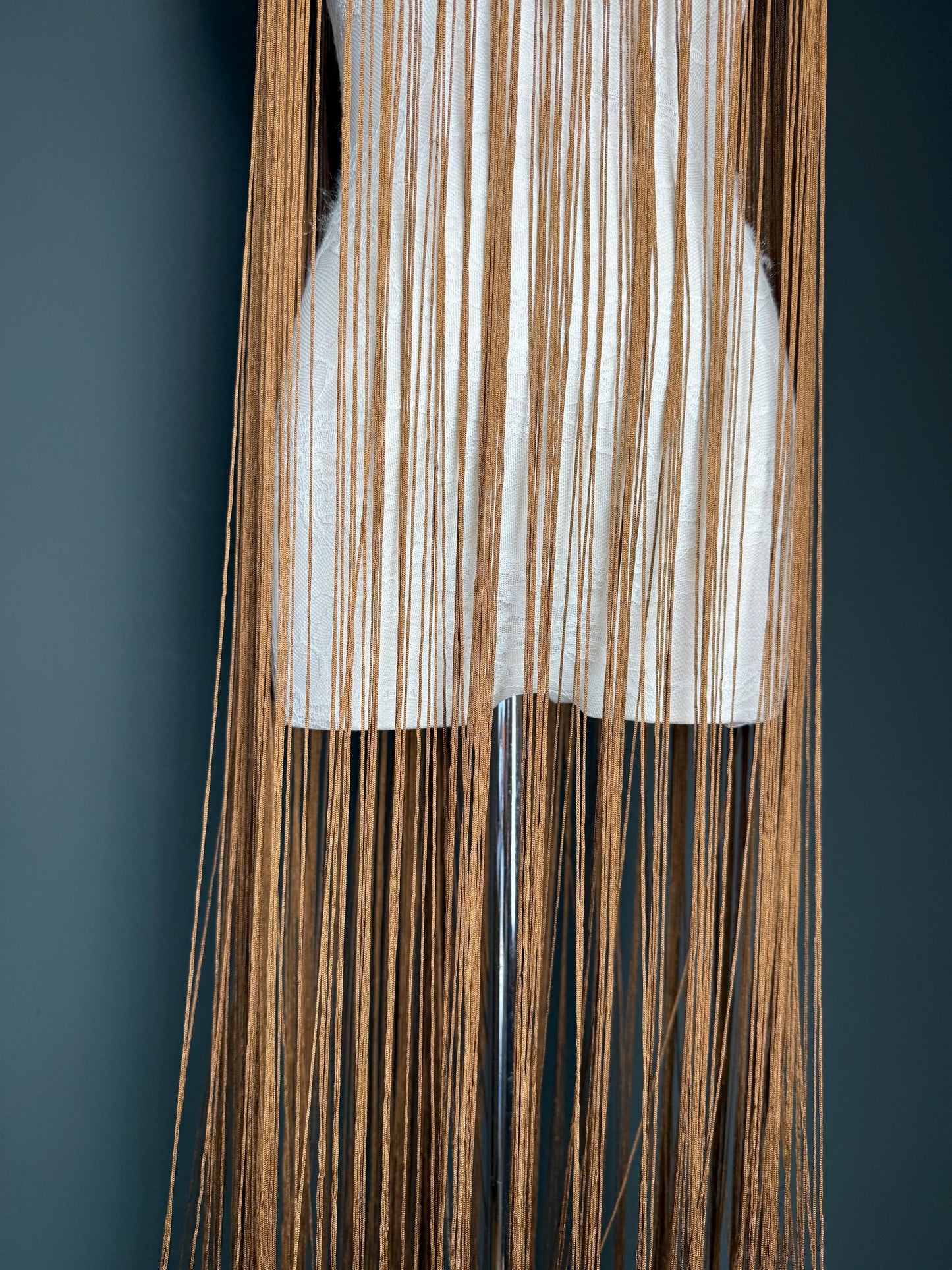 40" 100cm Wide Dense Fringe Trim, Light Brown, 27 Colour Options