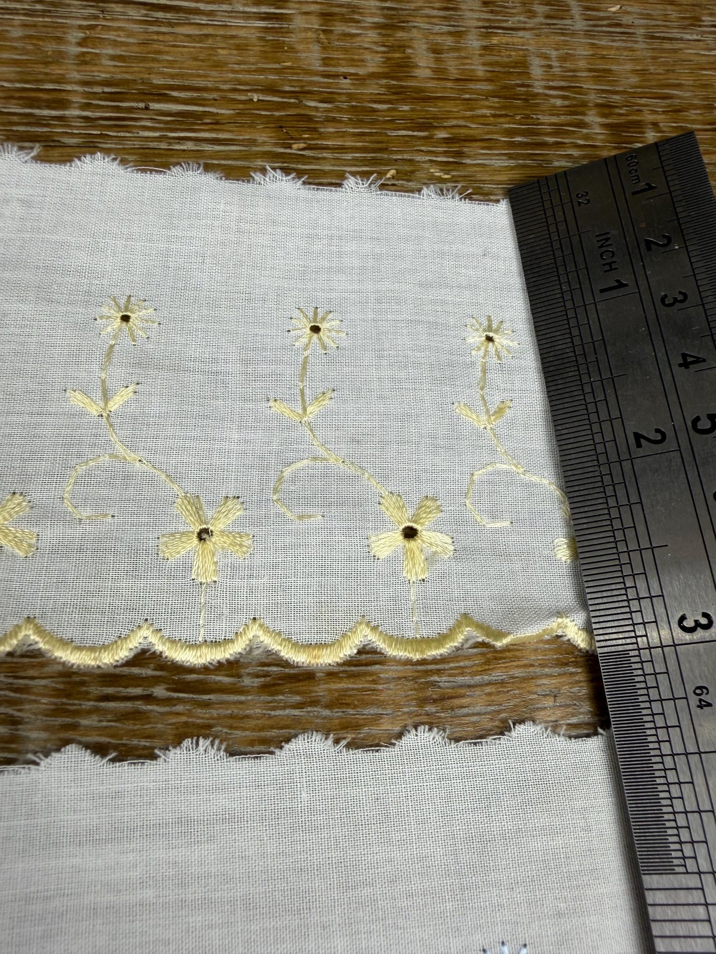 3” Wide Lace, Broderie Anglais, Embroidered Lace, Clothing
