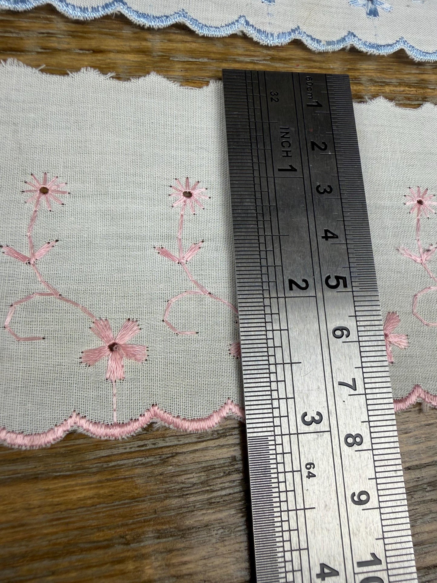 3” Wide Lace, Broderie Anglais, Embroidered Lace, Clothing
