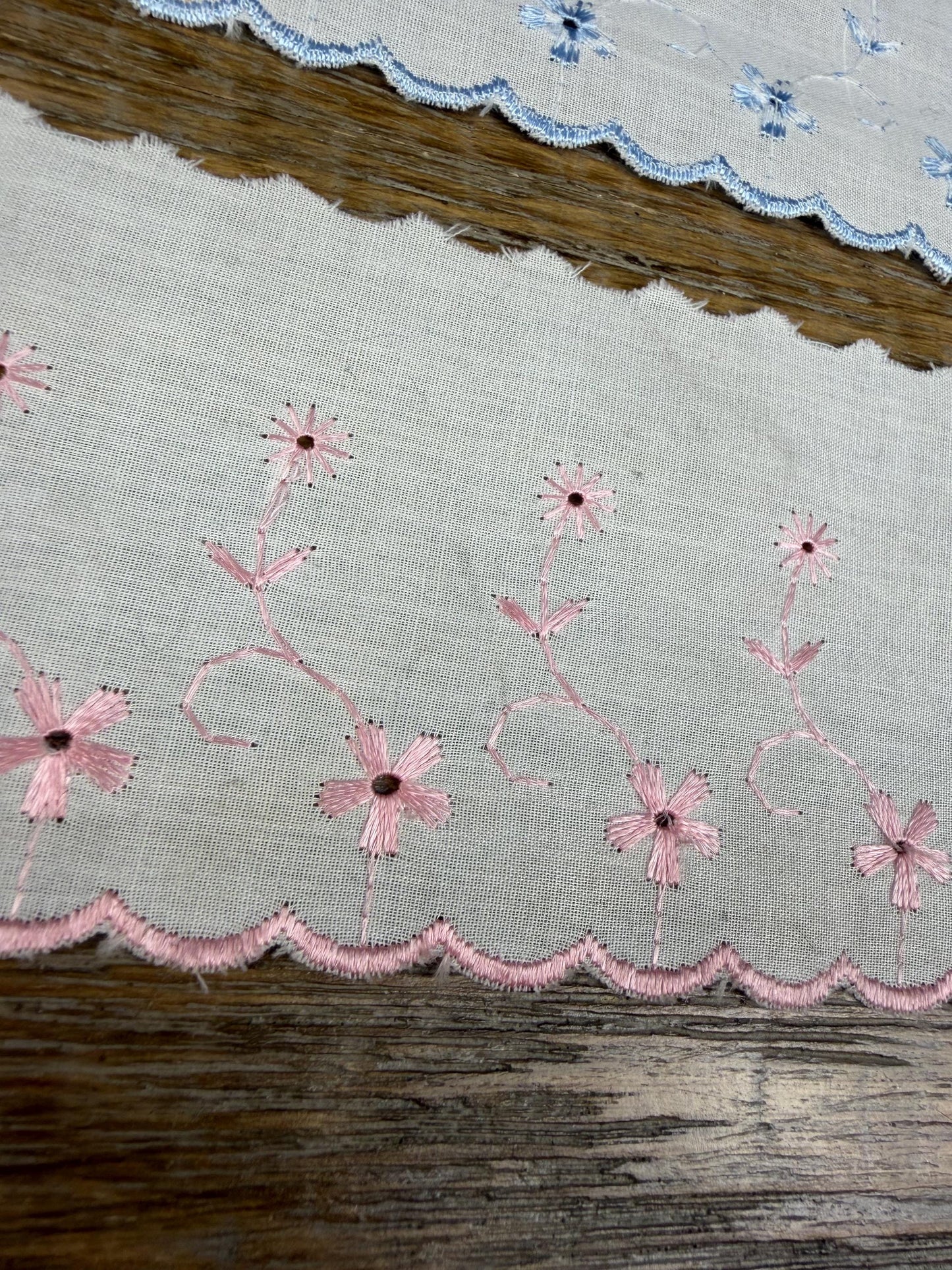 3” Wide Lace, Broderie Anglais, Embroidered Lace, Clothing