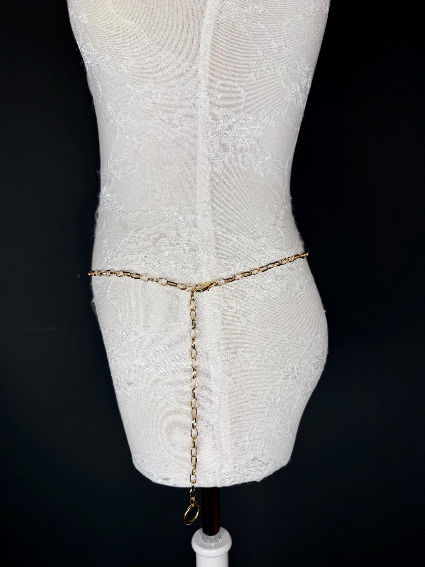 Silver Chain Belt,  Handmade to Measure 18–60 Inch Waist