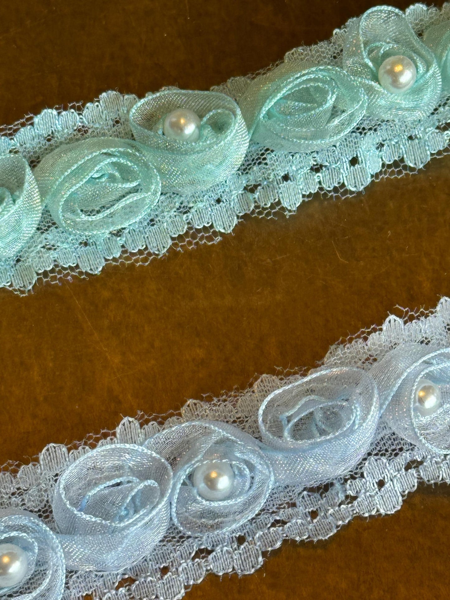Rose Trim, 3D Pearl Rose Tape, Sew on, Roses, Pink, Mint Green, Blue, White, Rose Tape, Haberdashery, Sewing, Crafts, Floral Tape