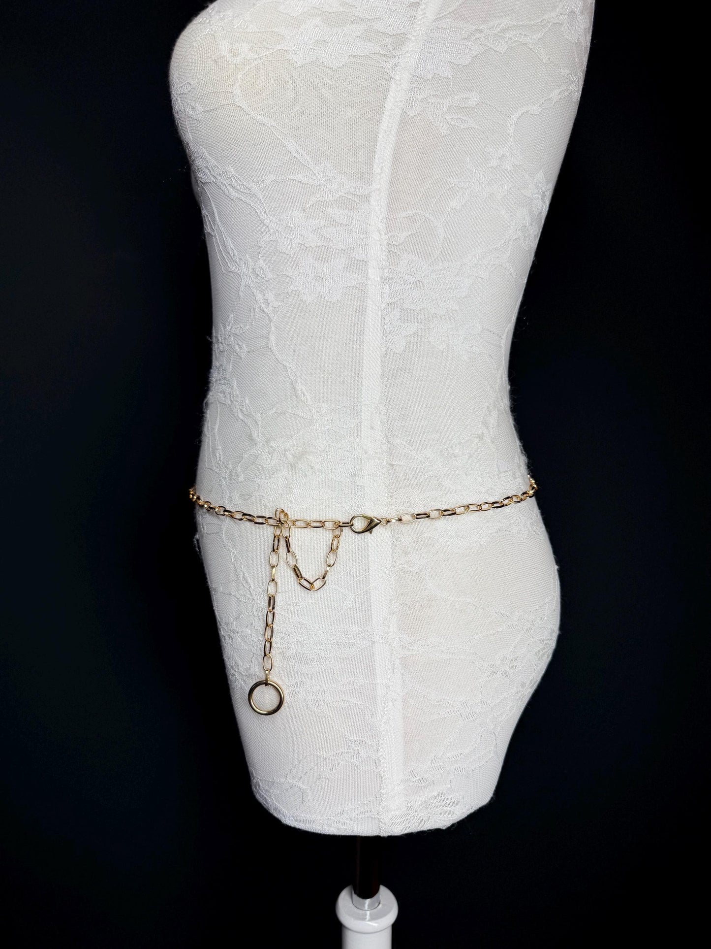 Silver Chain Belt,  Handmade to Measure 18–60 Inch Waist