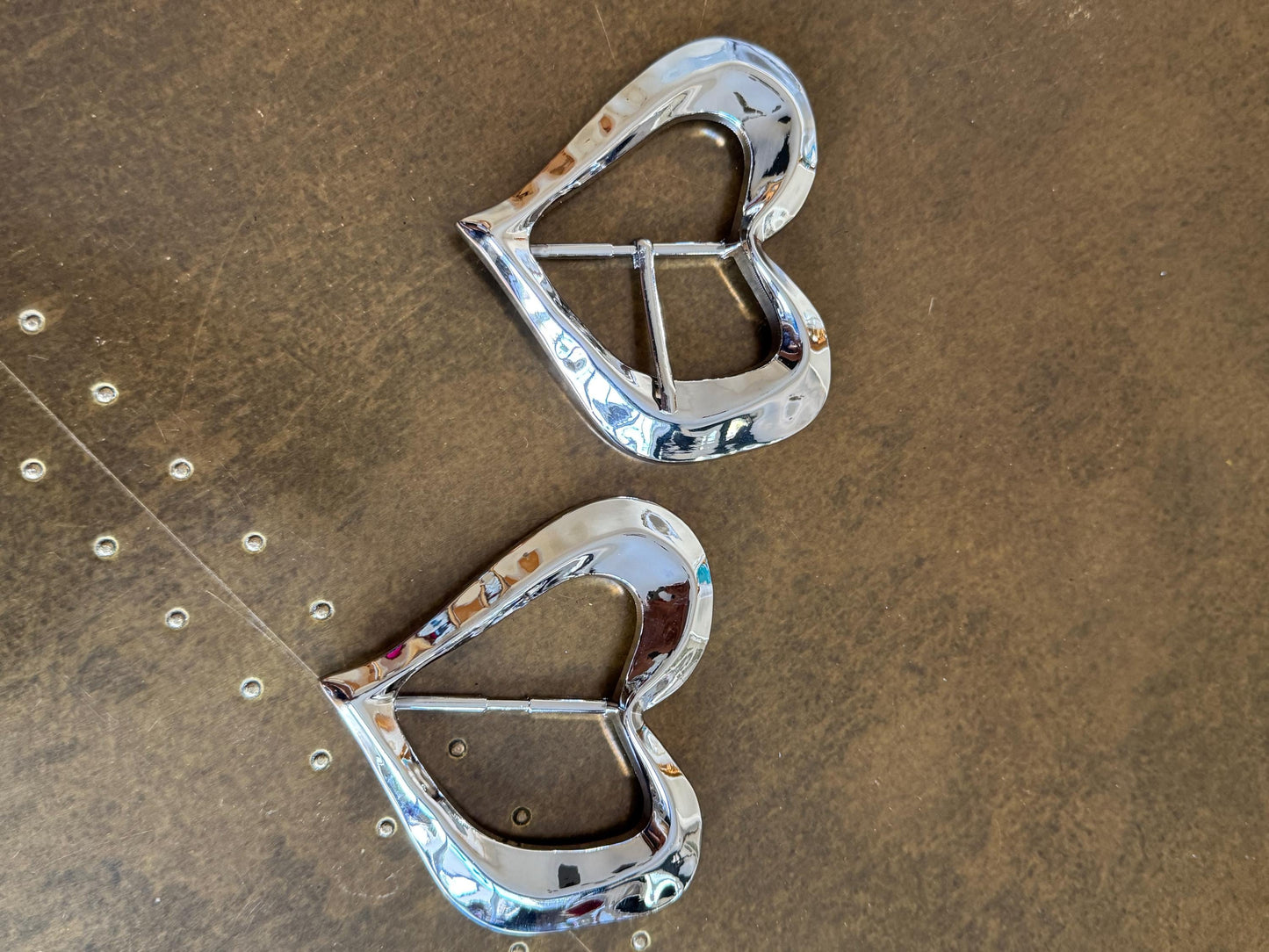 Heart Metal Buckle, Statement Buckle, Silver Colour Solid Metal Buckle, 9cm x 8.5cm, Couture, Swimwear, Clothing, Dresses