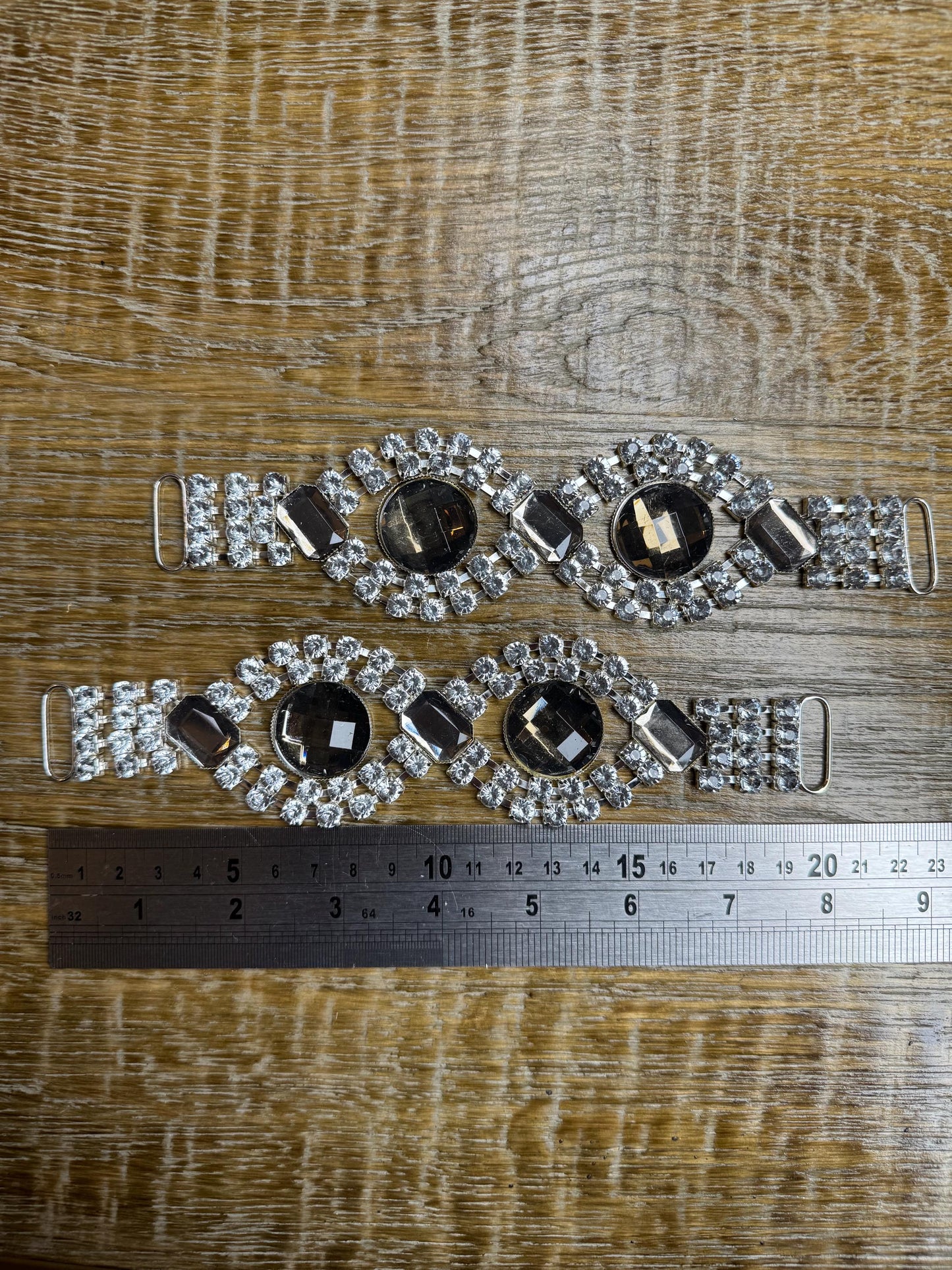 Diamanté Rhinestone Buckle, Embellishment (8"x5")
