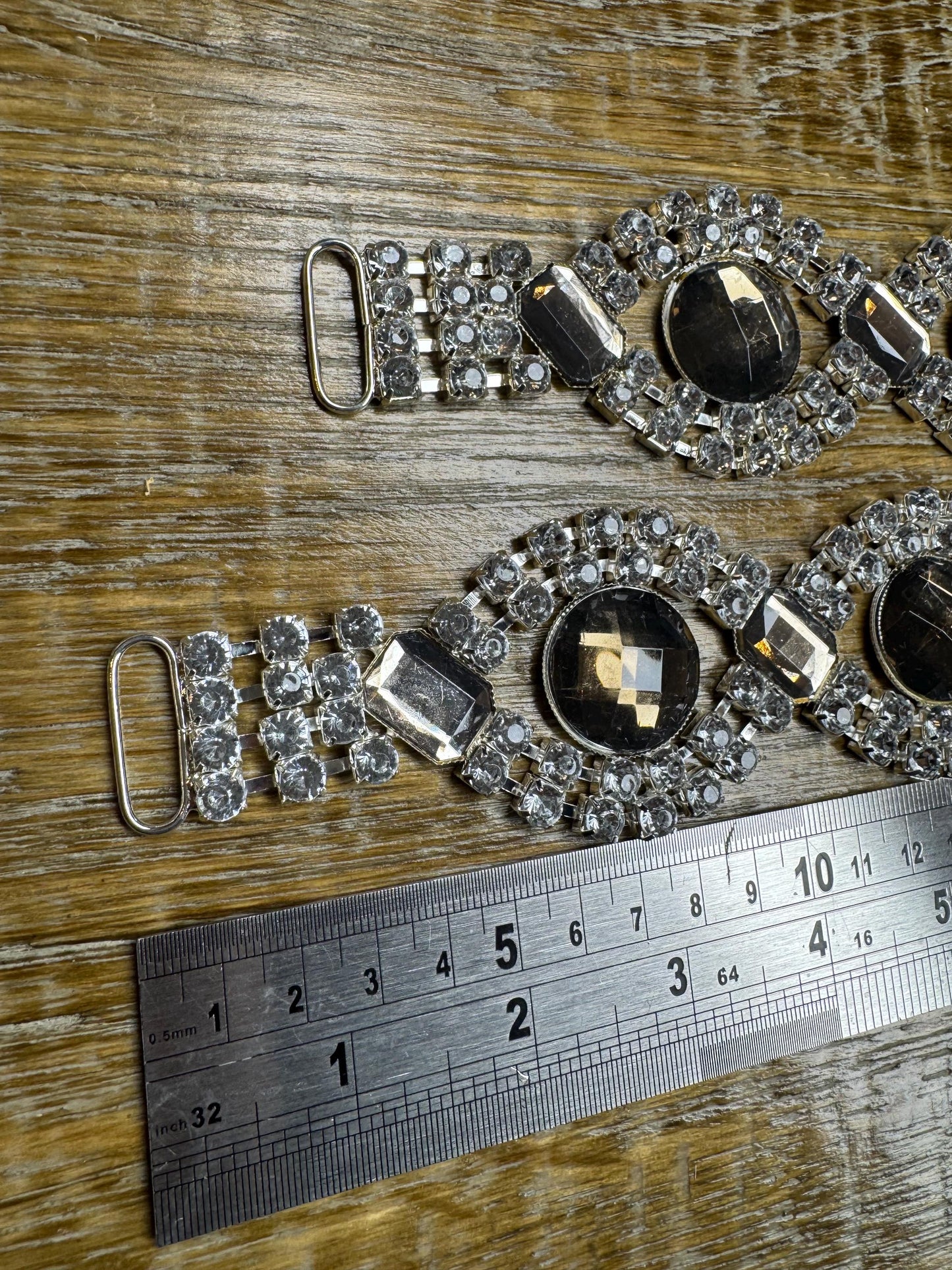 Diamanté Rhinestone Buckle, Embellishment (8"x5")
