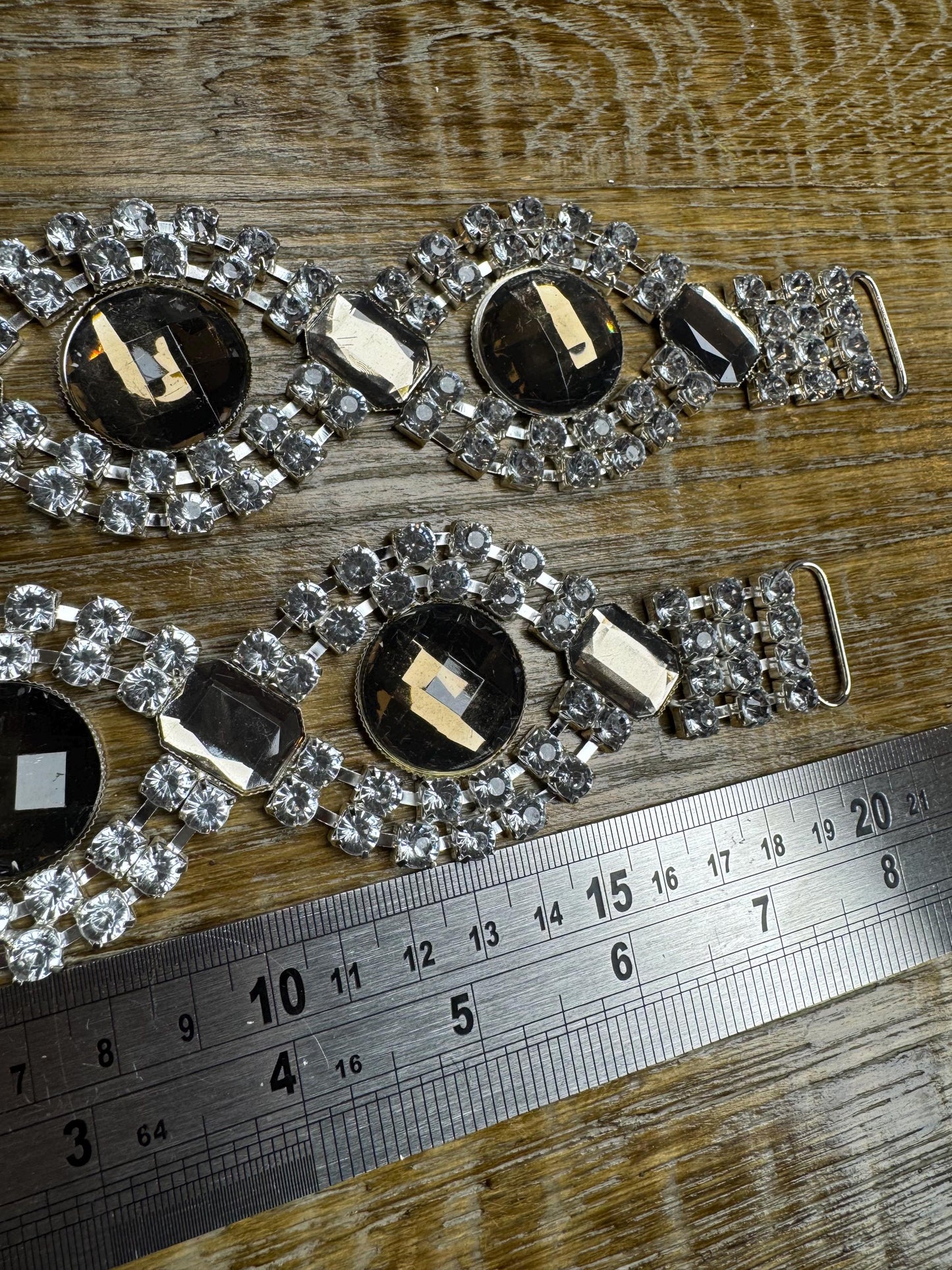 Diamanté Rhinestone Buckle, Embellishment (8"x5")