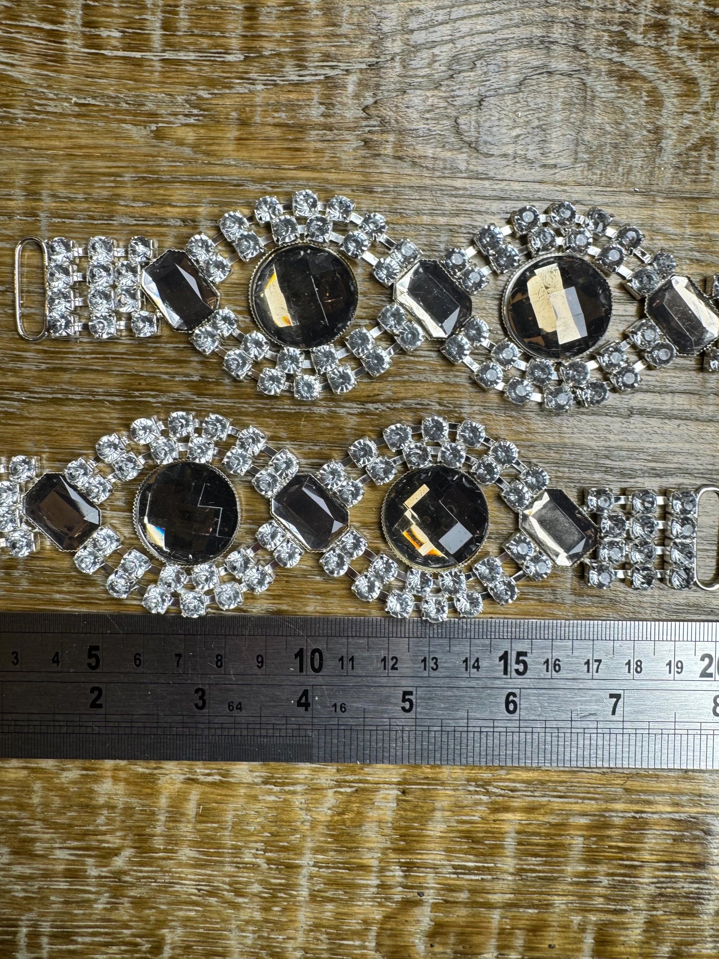 Diamanté Rhinestone Buckle, Embellishment (8"x5")