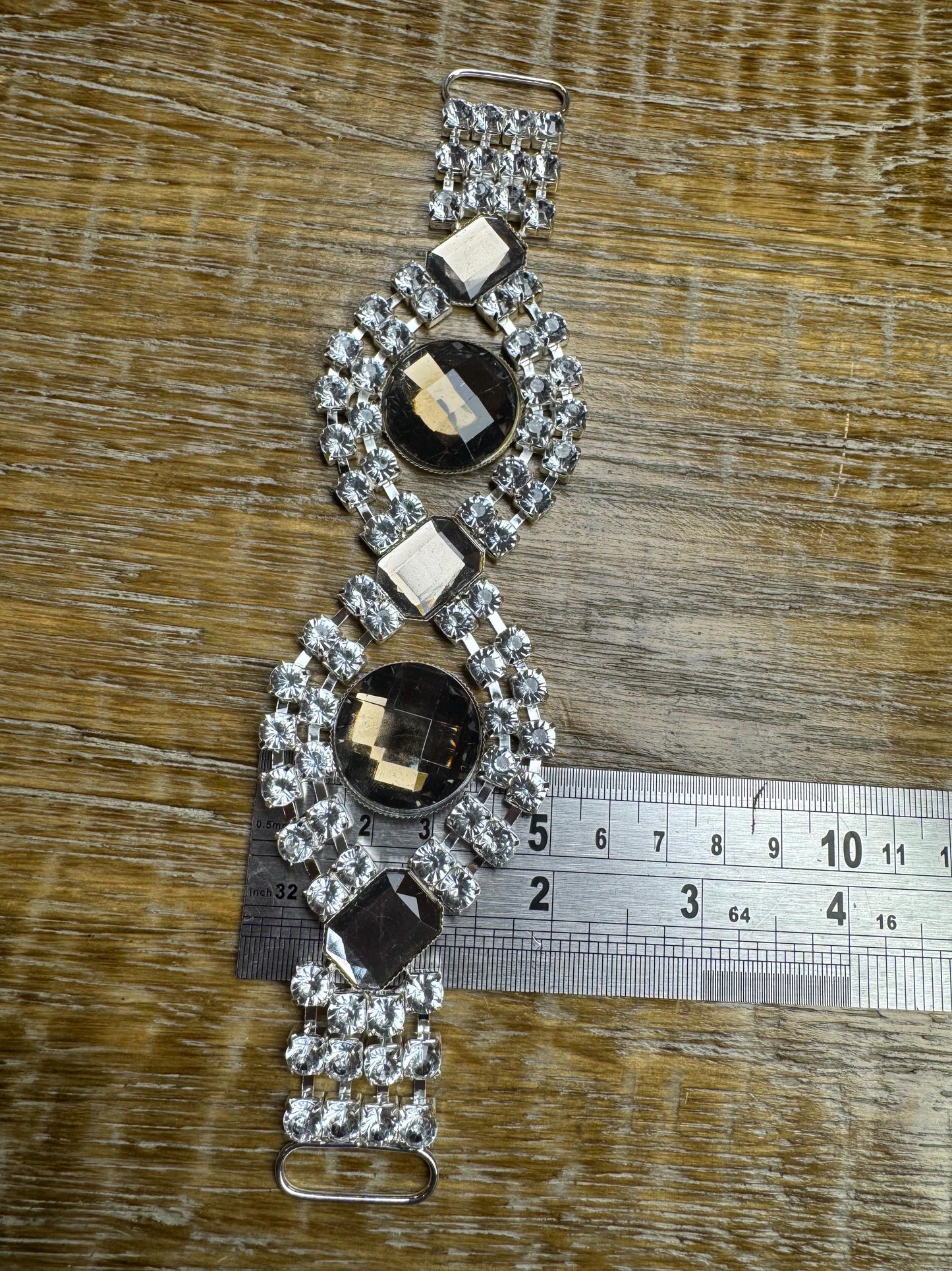 Diamanté Rhinestone Buckle, Embellishment (8"x5")