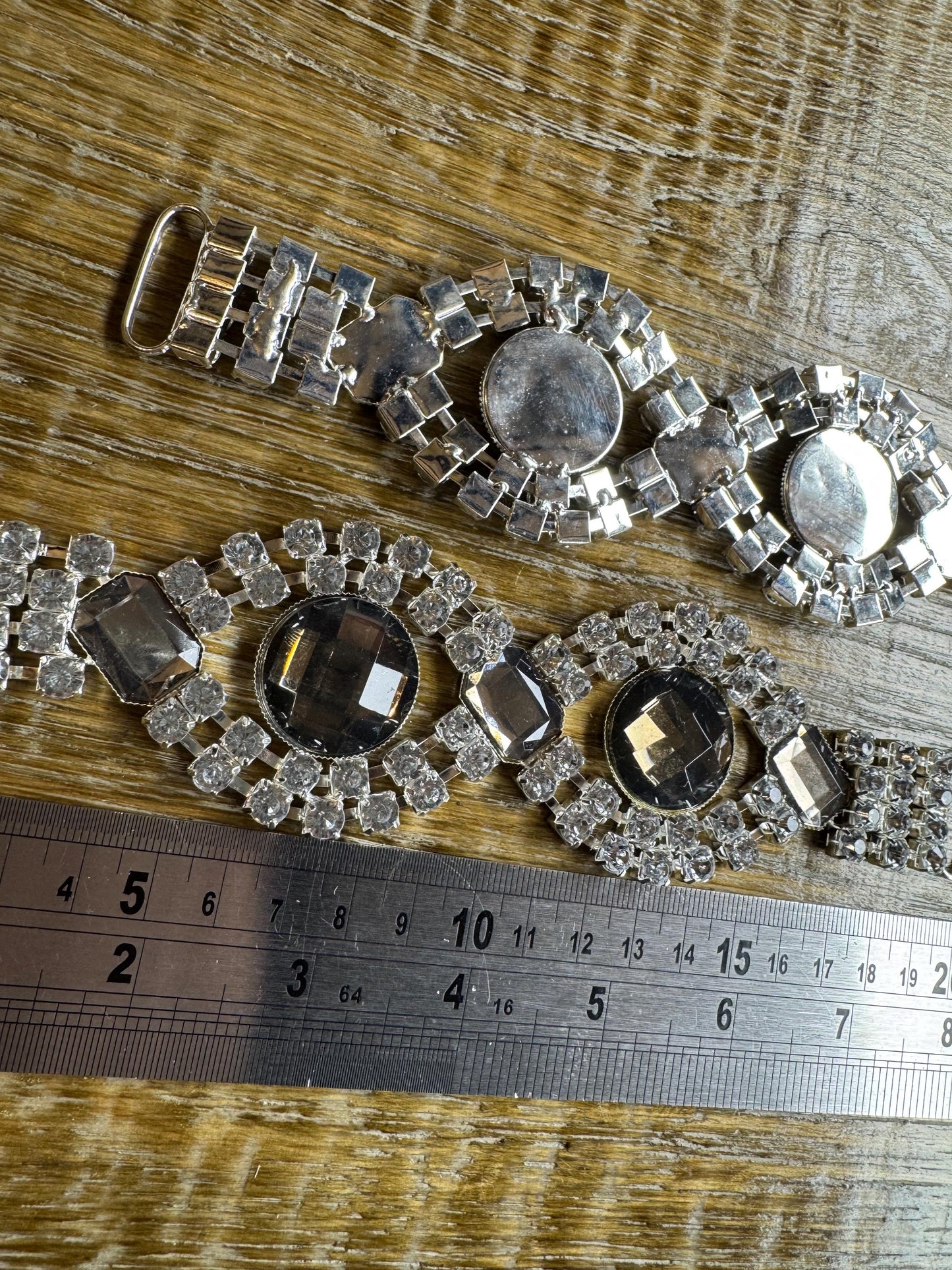 Diamanté Rhinestone Buckle, Embellishment (8"x5")