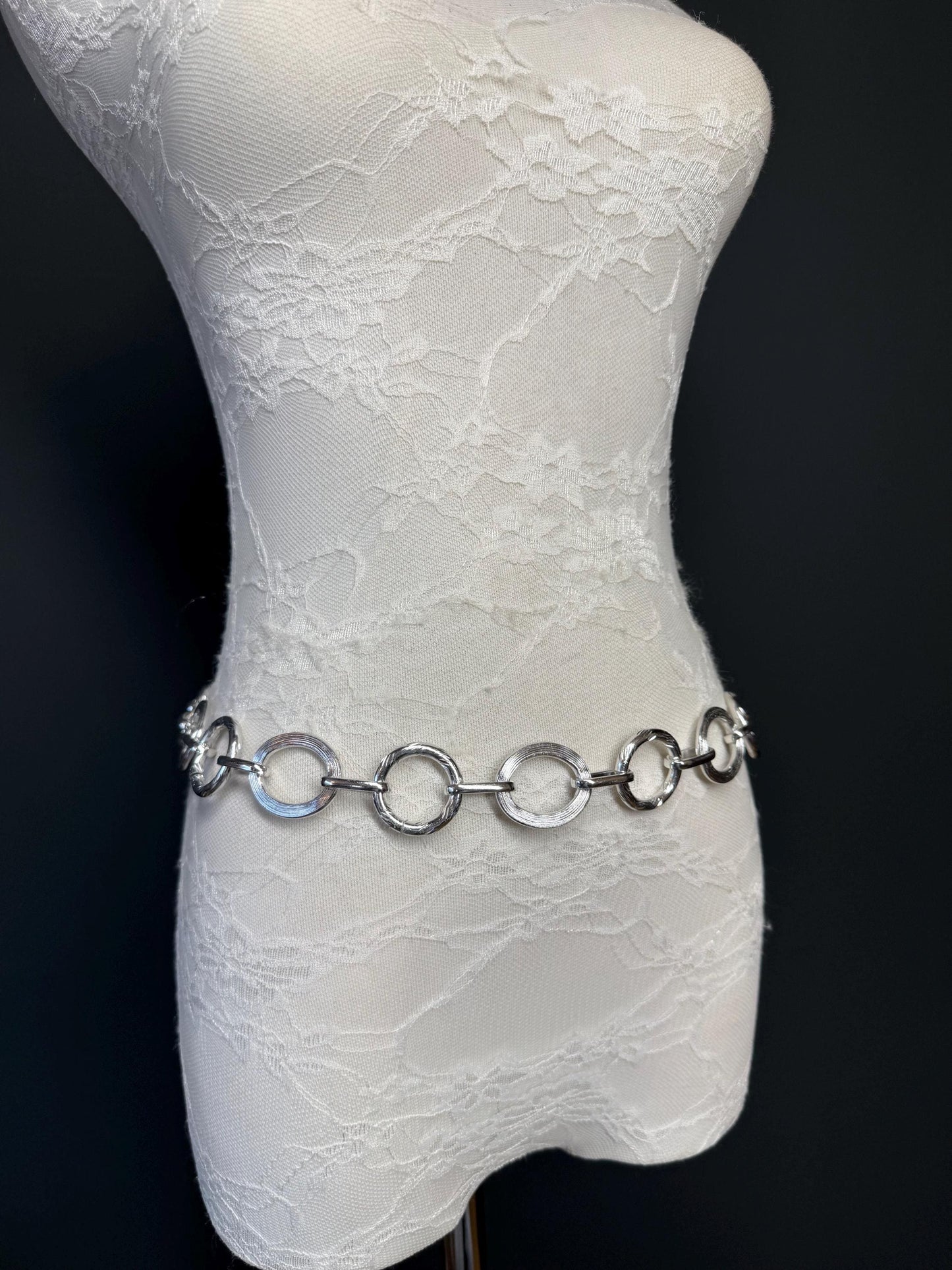 X-long Ring Belt, Metal Ring Belt, Teen Sizes, Sizes 18”-60”, Custom, Fan Design, Fan Collection, Gold, Silver Metal belt, Fashion Accessory