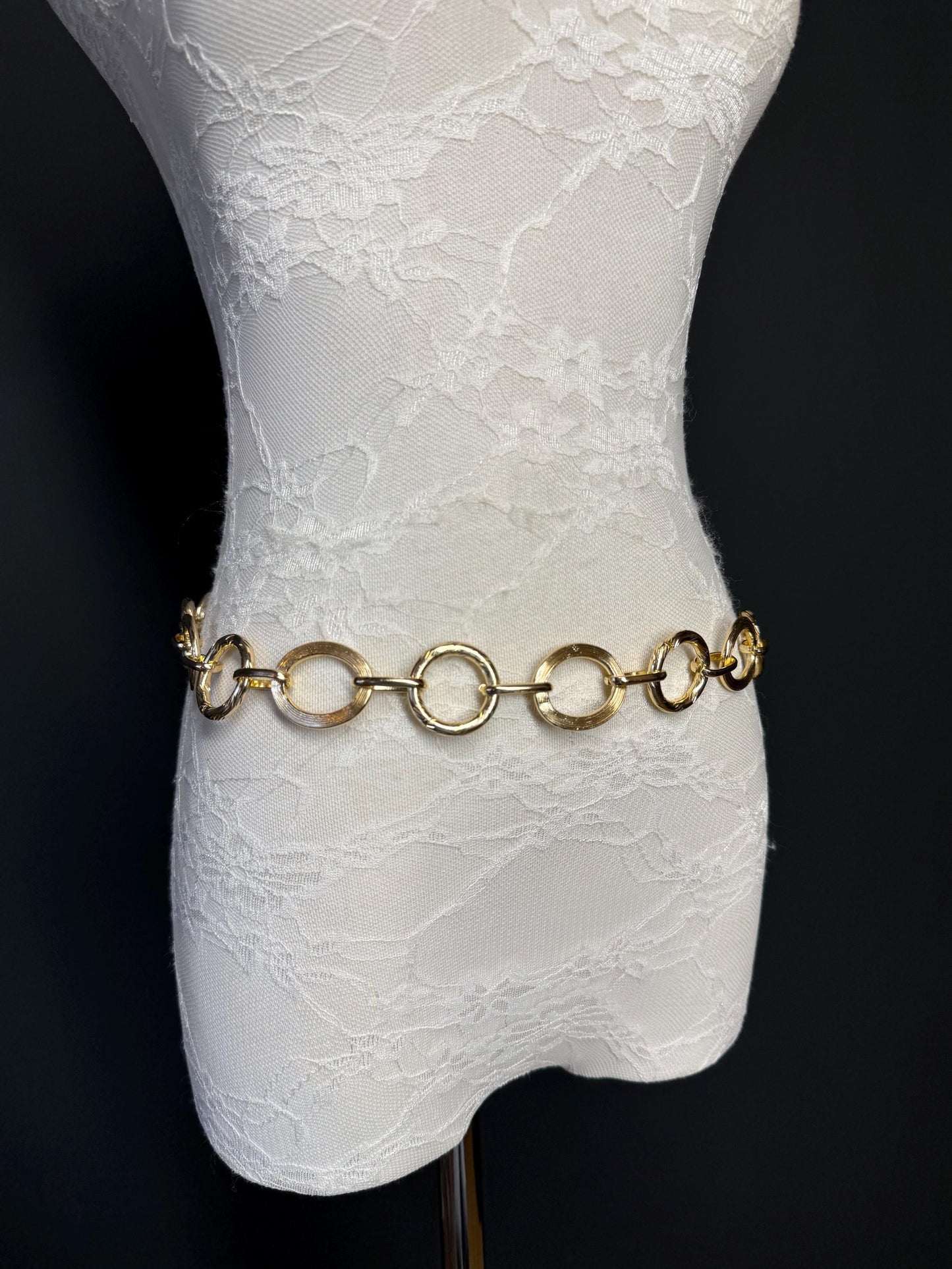X-long Ring Belt, Metal Ring Belt, Teen Sizes, Sizes 18”-60”, Custom, Fan Design, Fan Collection, Gold, Silver Metal belt, Fashion Accessory