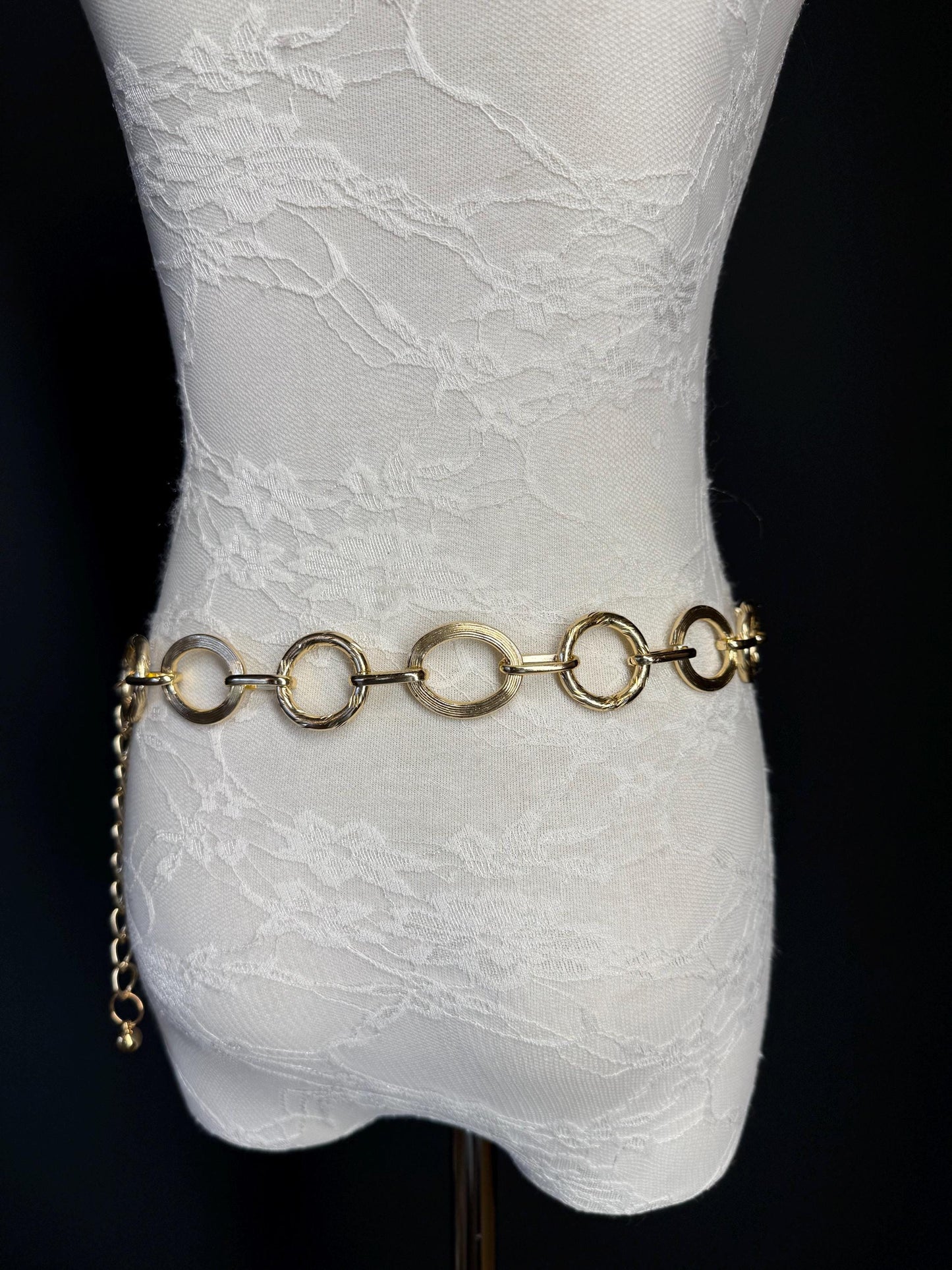 X-long Ring Belt, Metal Ring Belt, Teen Sizes, Sizes 18”-60”, Custom, Fan Design, Fan Collection, Gold, Silver Metal belt, Fashion Accessory