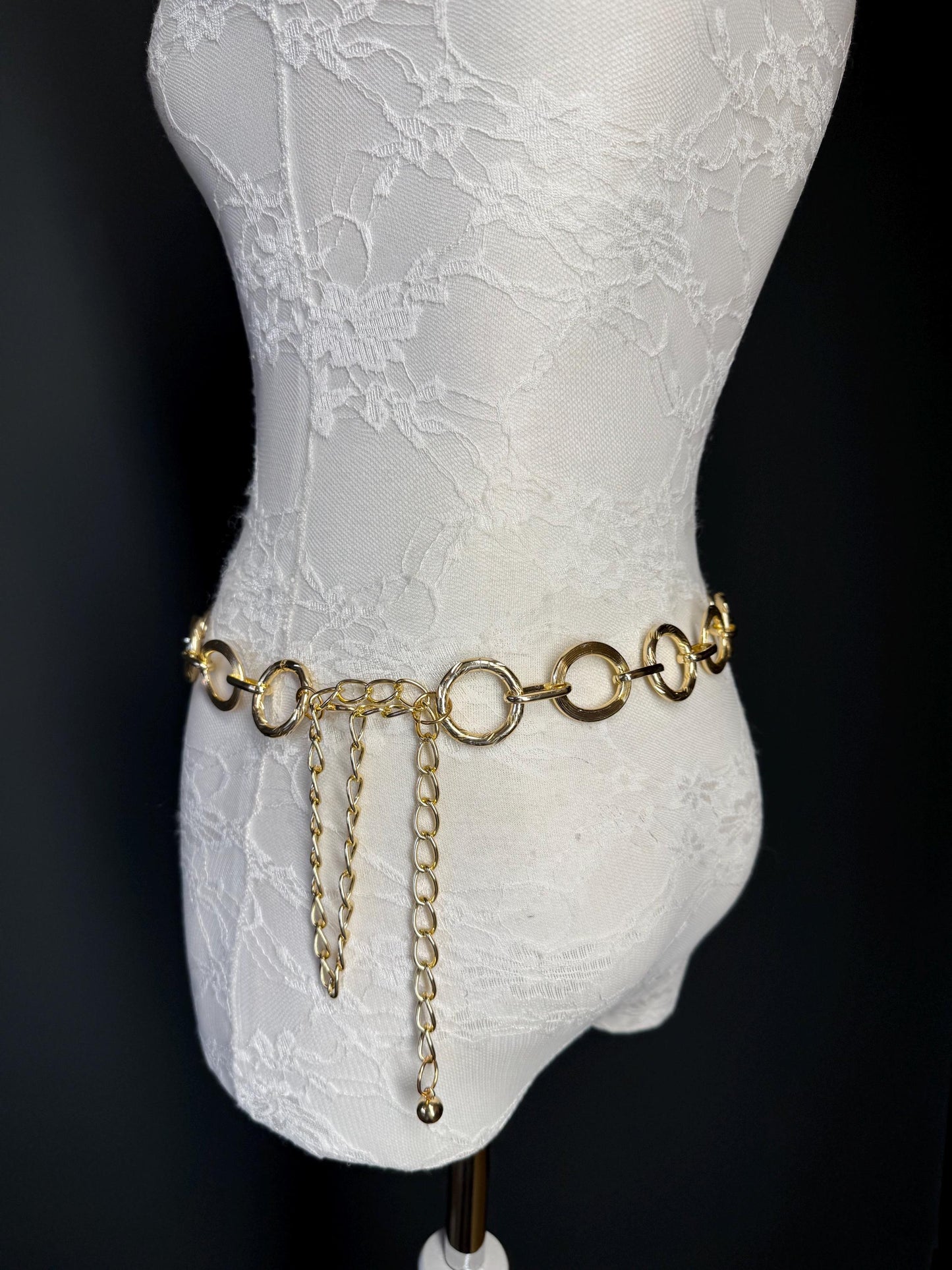 X-long Ring Belt, Metal Ring Belt, Teen Sizes, Sizes 18”-60”, Custom, Fan Design, Fan Collection, Gold, Silver Metal belt, Fashion Accessory