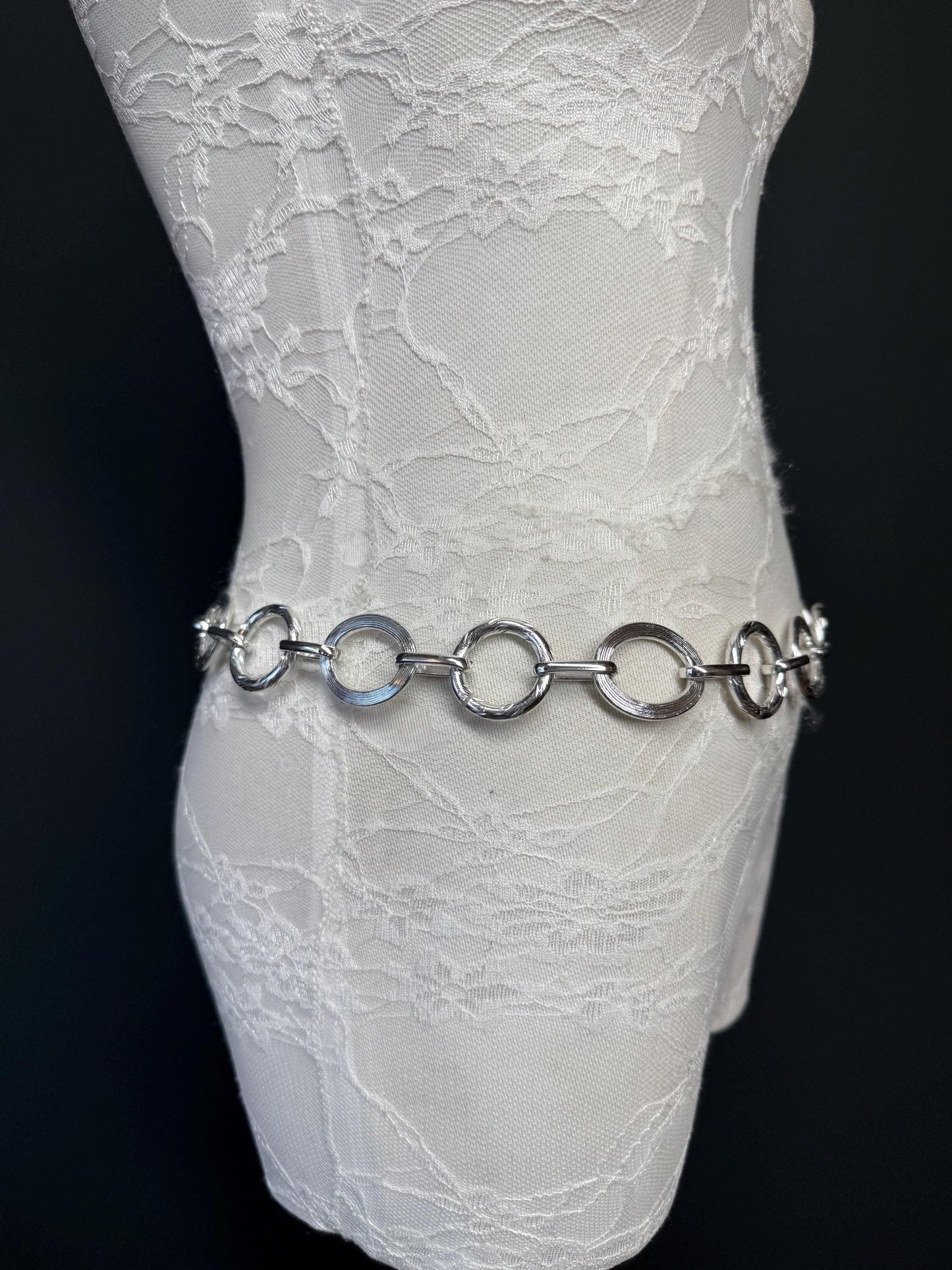 X-long Ring Belt, Metal Ring Belt, Teen Sizes, Sizes 18”-60”, Custom, Fan Design, Fan Collection, Gold, Silver Metal belt, Fashion Accessory