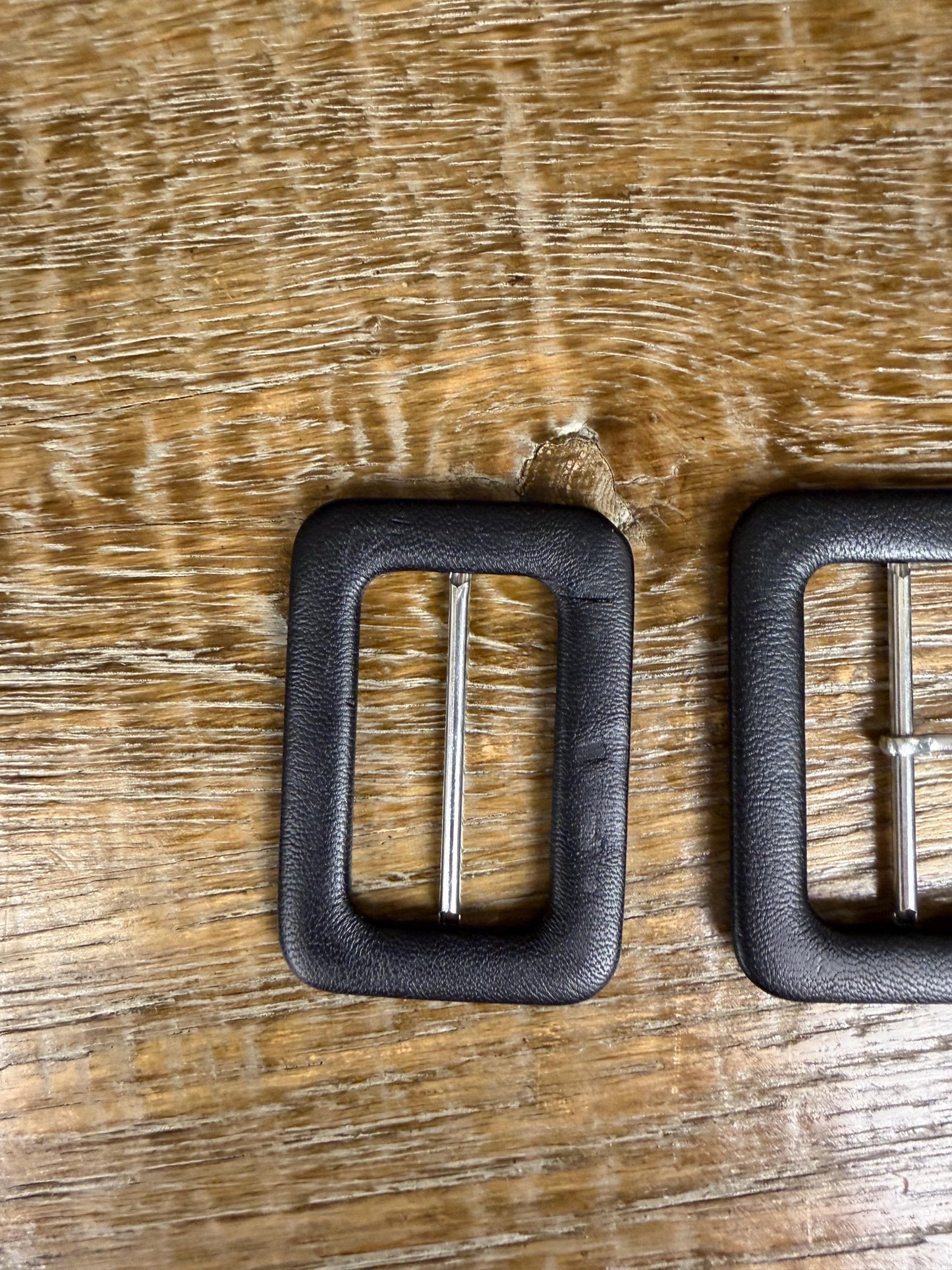 Faux Leather Belt Buckle, 2" Bar Buckles, Faux Leather
