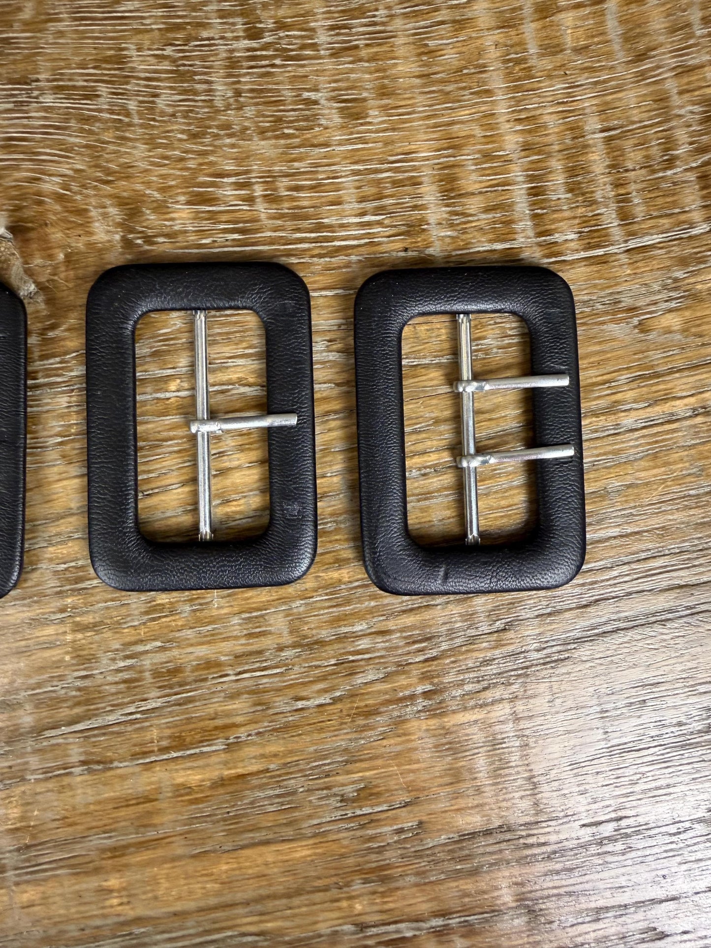 Faux Leather Belt Buckle, 2" Bar Buckles, Faux Leather