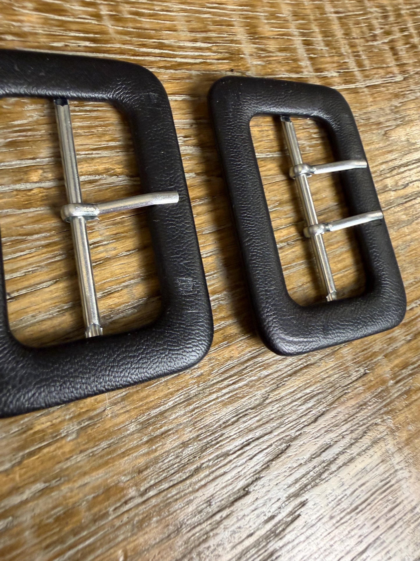 Faux Leather Belt Buckle, 2" Bar Buckles, Faux Leather