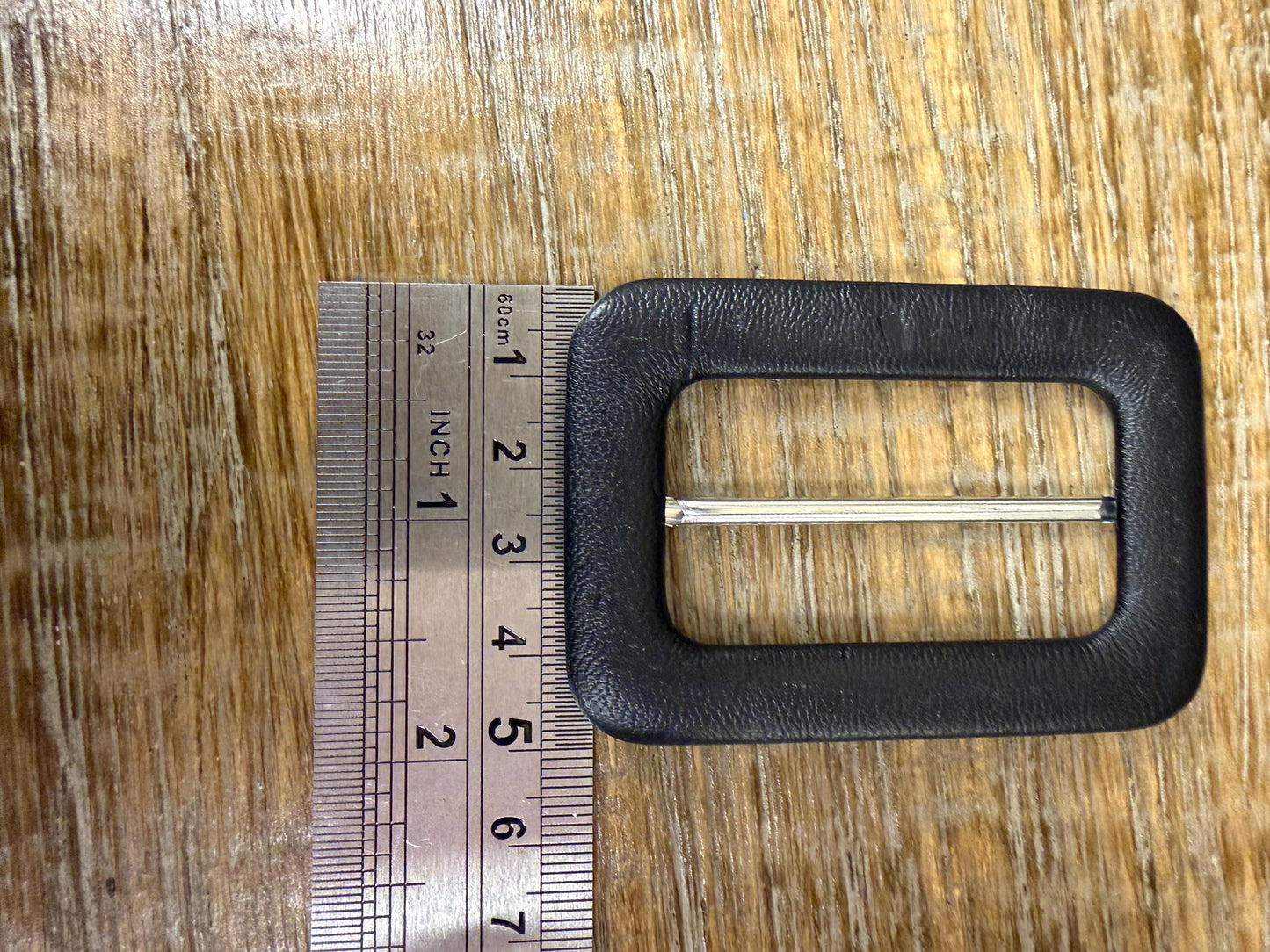 Faux Leather Belt Buckle, 2" Bar Buckles, Faux Leather