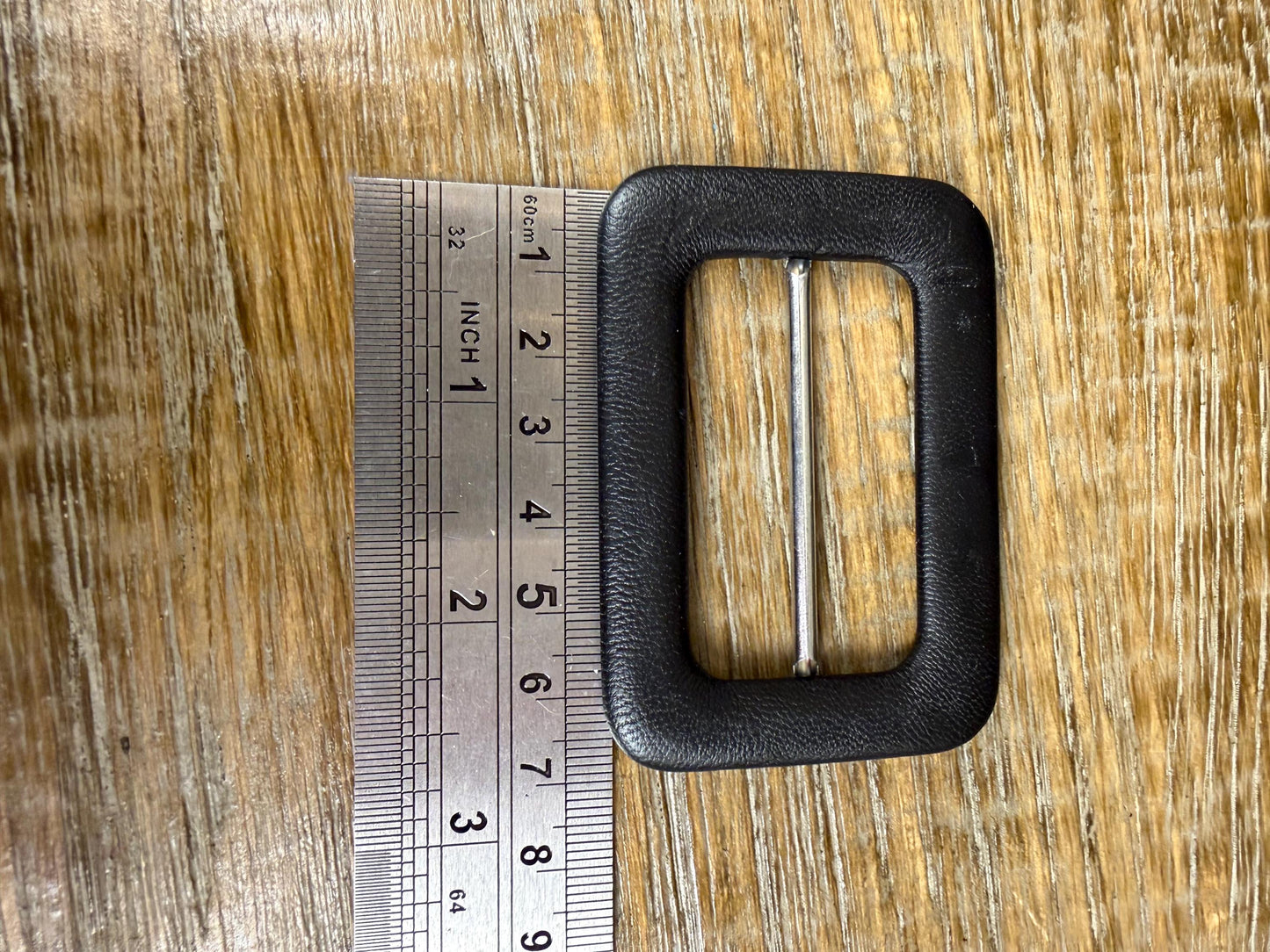 Faux Leather Belt Buckle, 2" Bar Buckles, Faux Leather