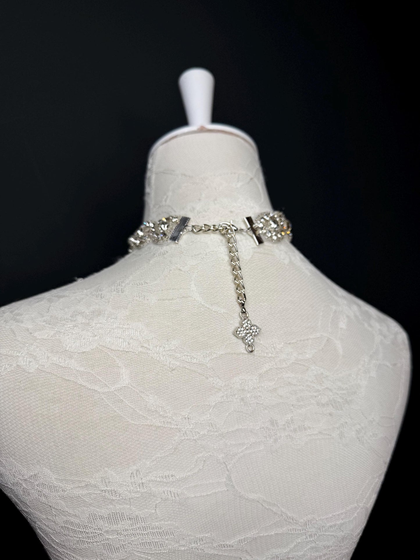 Pearl Jewel Choker: Handmade Elegant Bridal Necklace, Diamante, Jewels, Silver, Gold