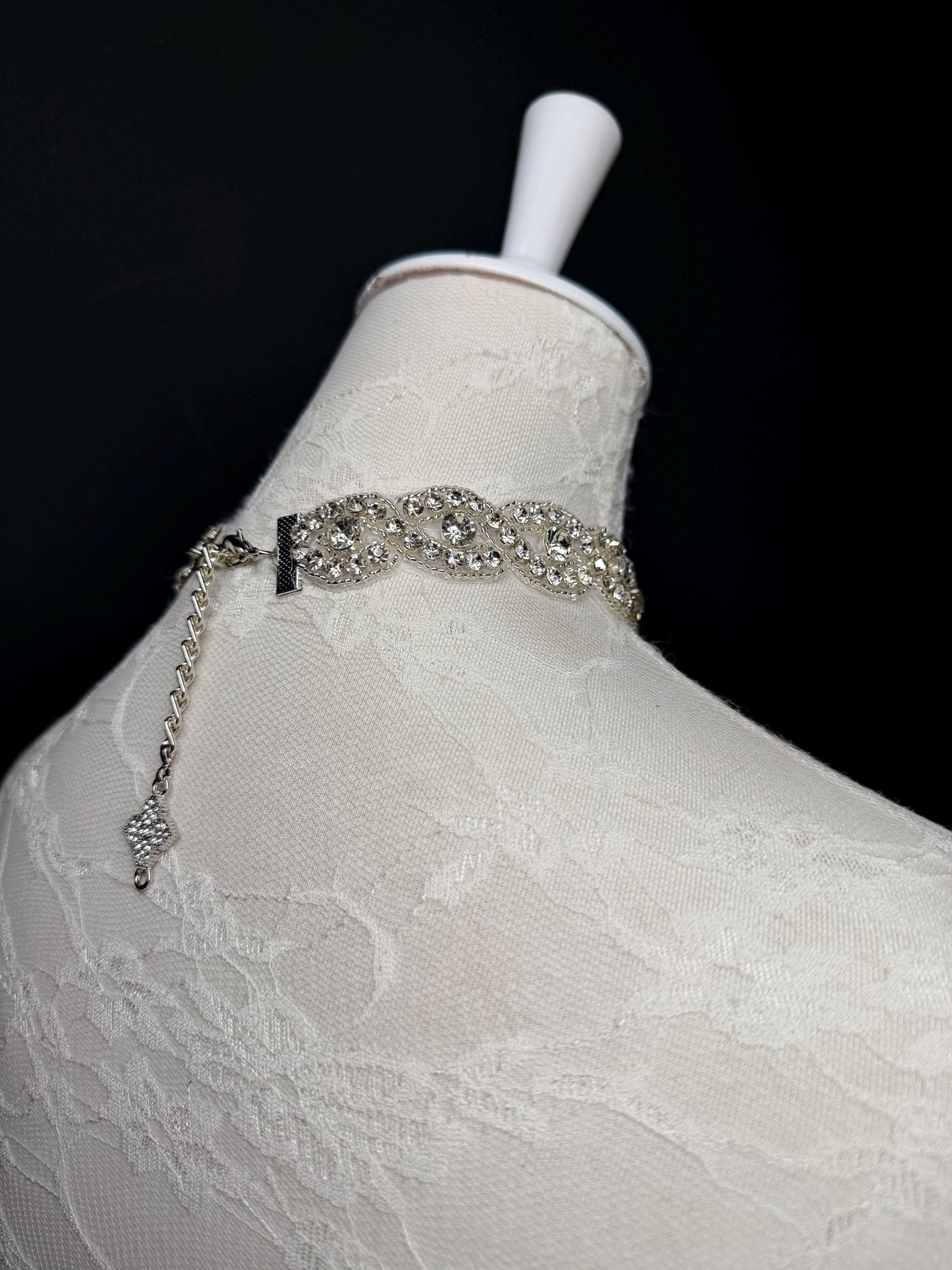 Pearl Jewel Choker: Handmade Elegant Bridal Necklace, Diamante, Jewels, Silver, Gold
