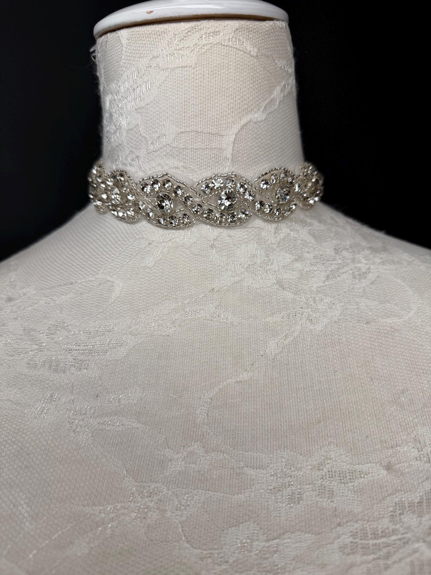 Pearl Jewel Choker: Handmade Elegant Bridal Necklace, Diamante, Jewels, Silver, Gold