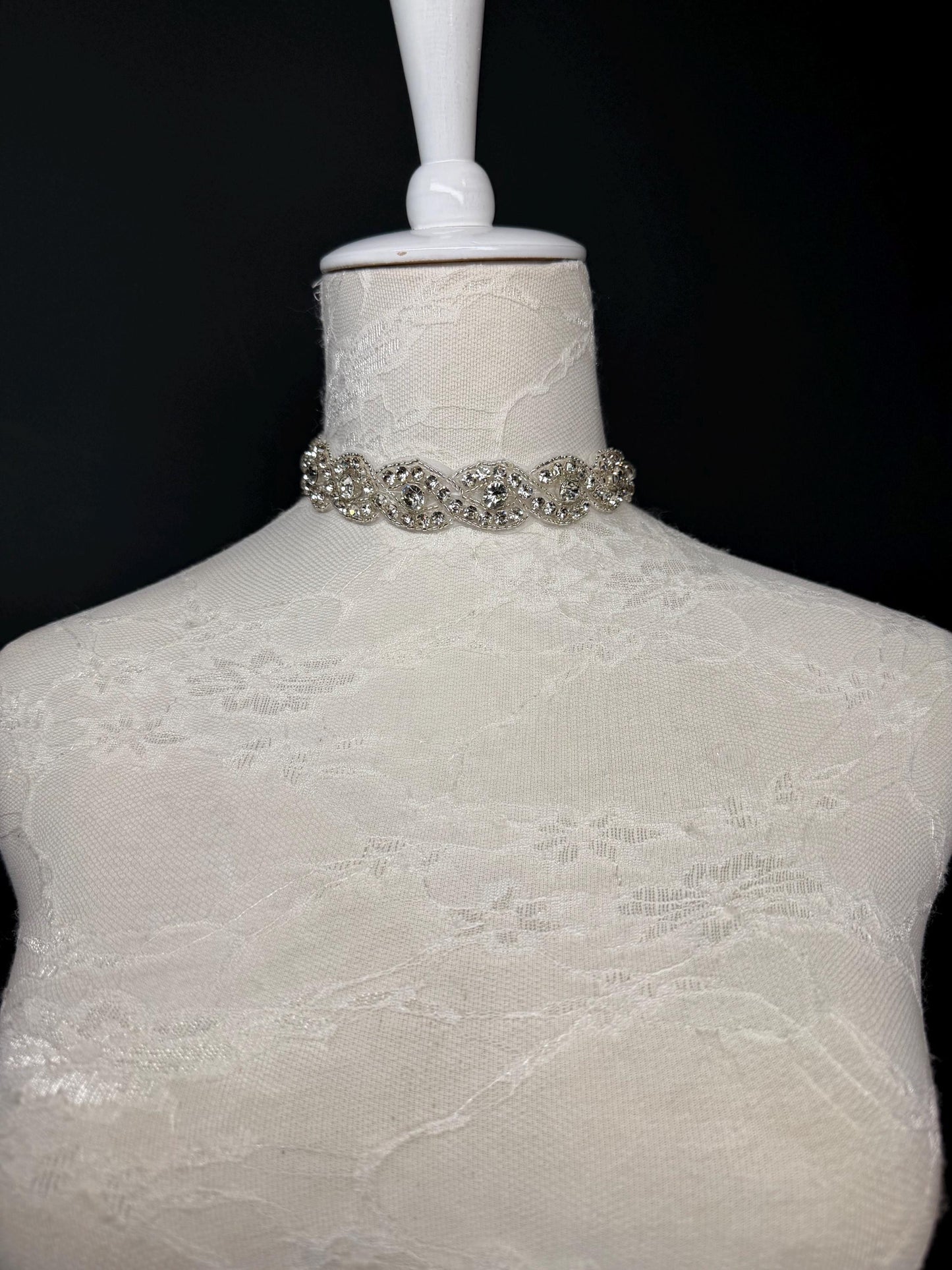 Pearl Jewel Choker: Handmade Elegant Bridal Necklace, Diamante, Jewels, Silver, Gold