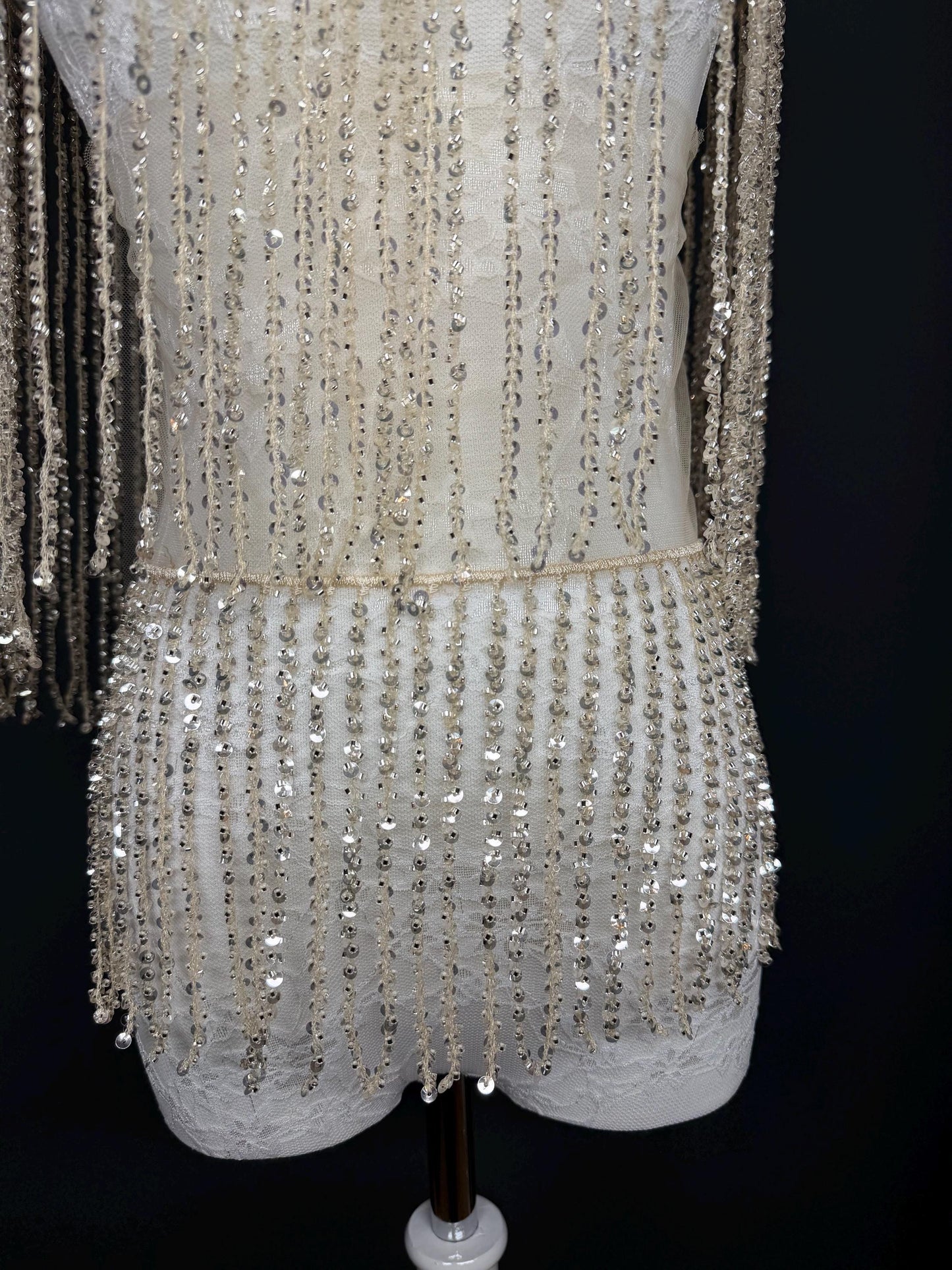 8” Long Beaded Fringe, Dress Fringe, Fringe, Long 3 Sizes, Fringe trim, Costume, Dance, Skirts, Clothing, home decor, 4 colours, Stunning