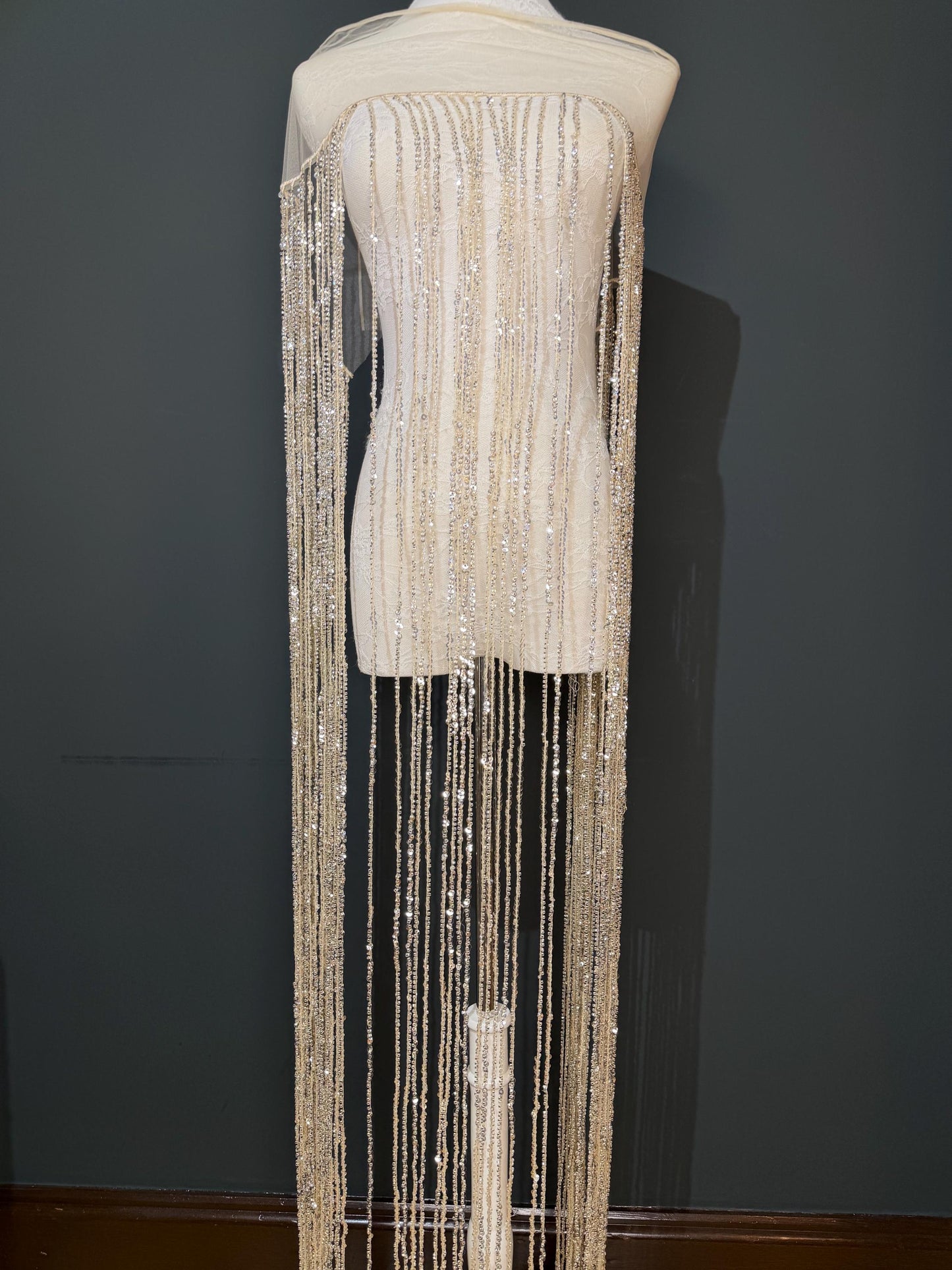 8” Long Beaded Fringe, Dress Fringe, Fringe, Long 3 Sizes, Fringe trim, Costume, Dance, Skirts, Clothing, home decor, 4 colours, Stunning