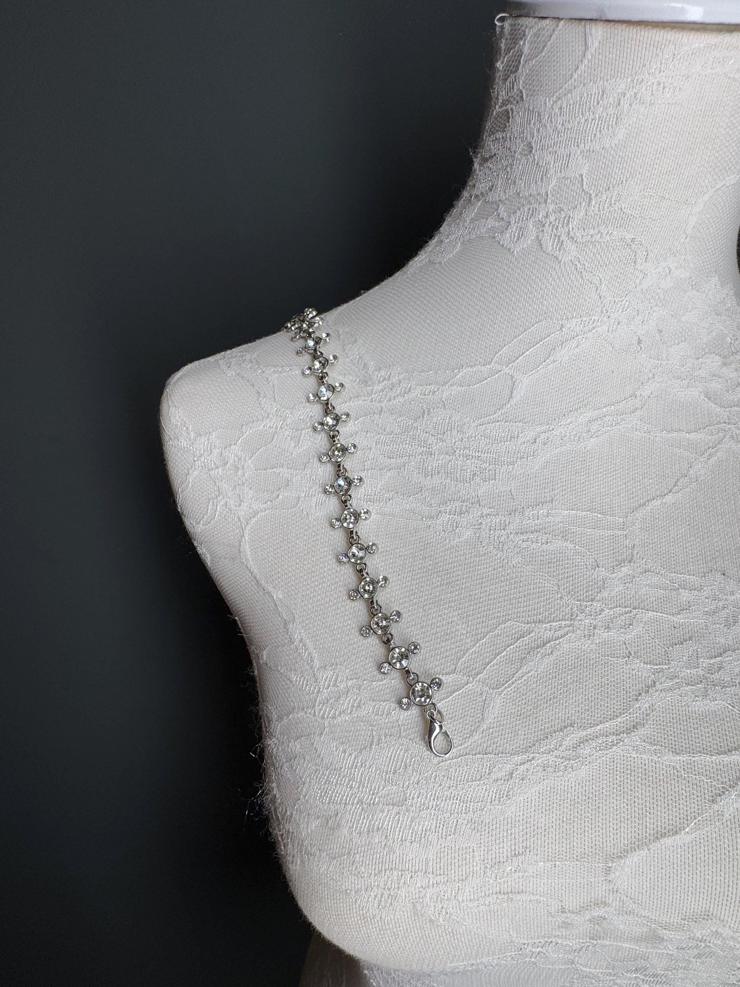 Jewel Diamanté Metal Chain Straps, Quality Chain Straps, Shoulder Straps, 100+ sizes, Bra Straps, Chain, Swimwear, Elegant Bra Straps