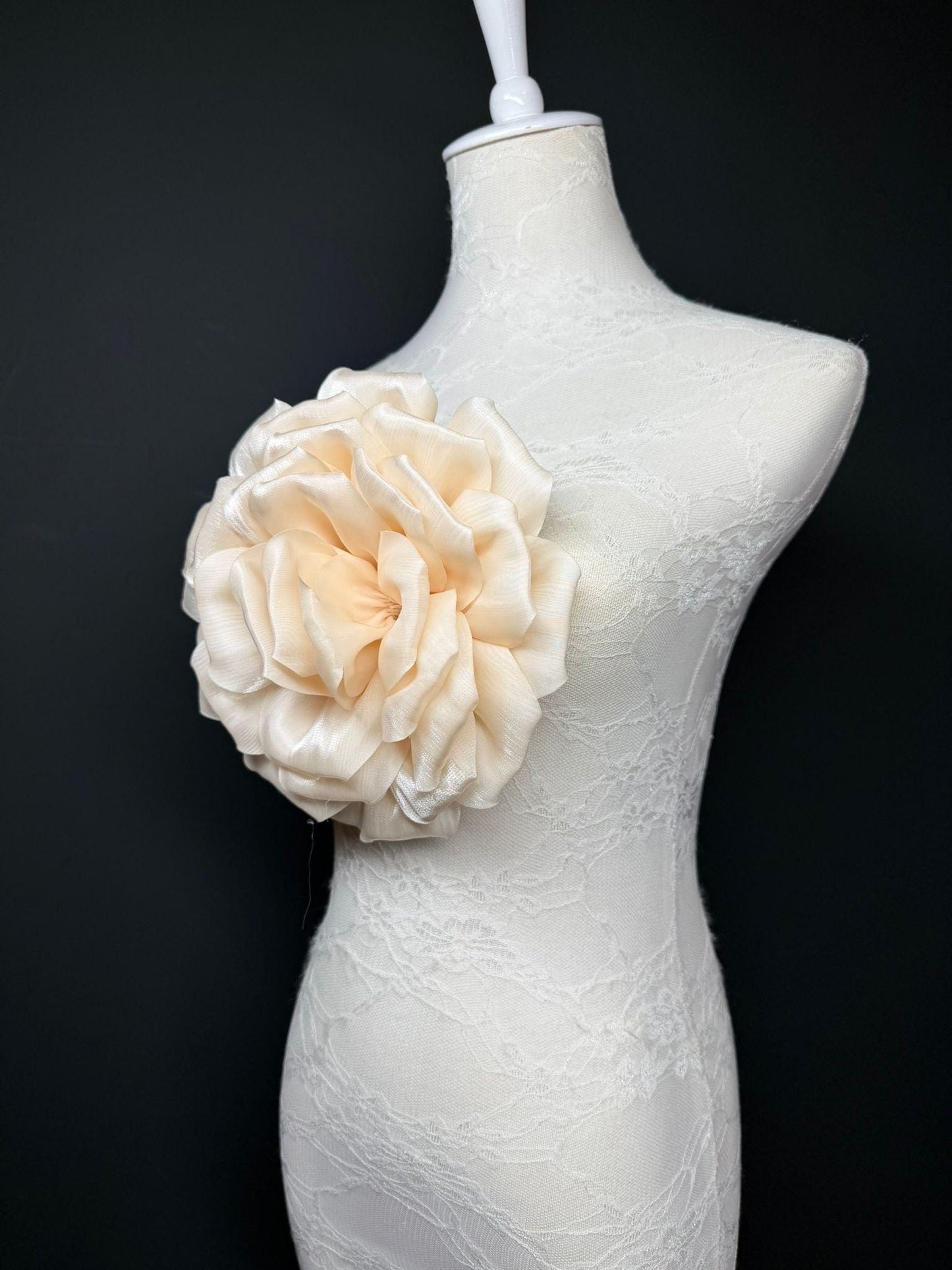 Oversized Large Corsage Flower, Cream, 7 colours, 8.5” Wide, 21cm