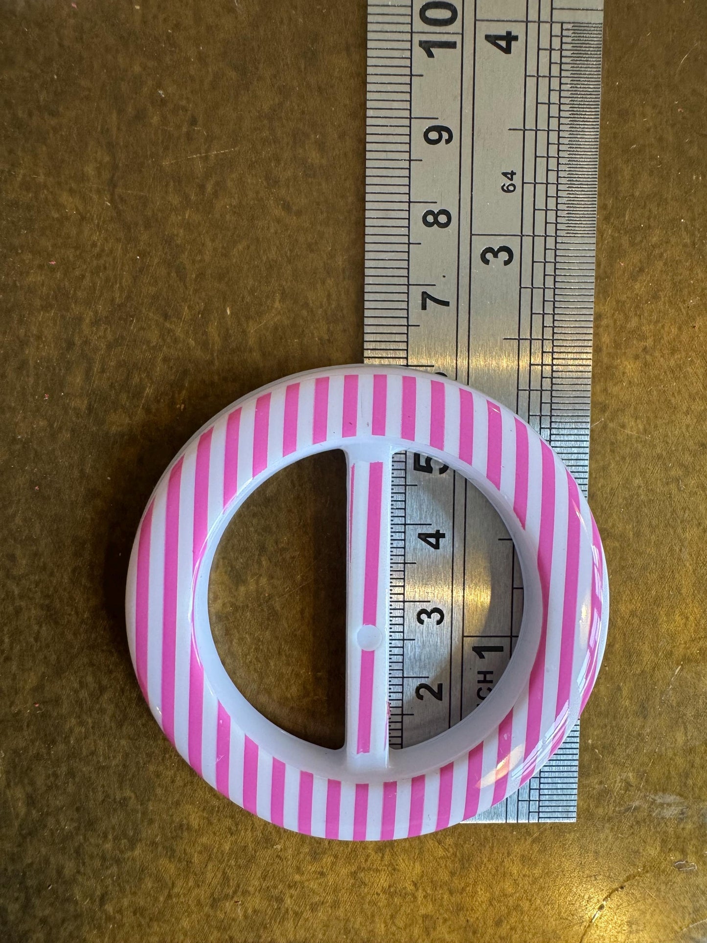 Stripe Pattern Plastic Buckles, Clothing and Bag Belts (6cm)
