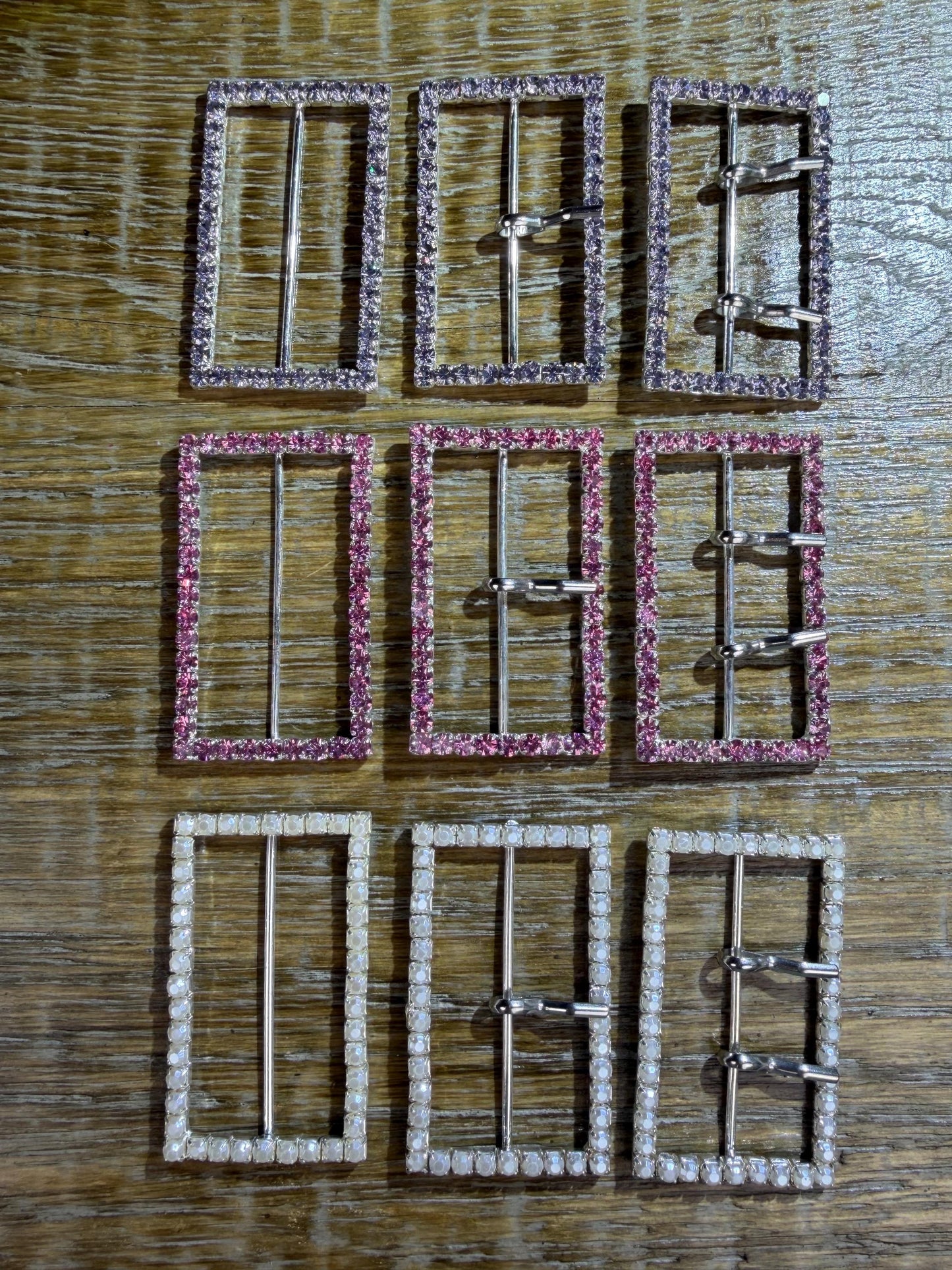 Rhinestone Buckle, Metal Buckles, 6cmx3.5cm, Pearl, Rectangular, Slider, Prongs, Belt Buckle, Costumes, Couture, Elegant, Fashion, Dance