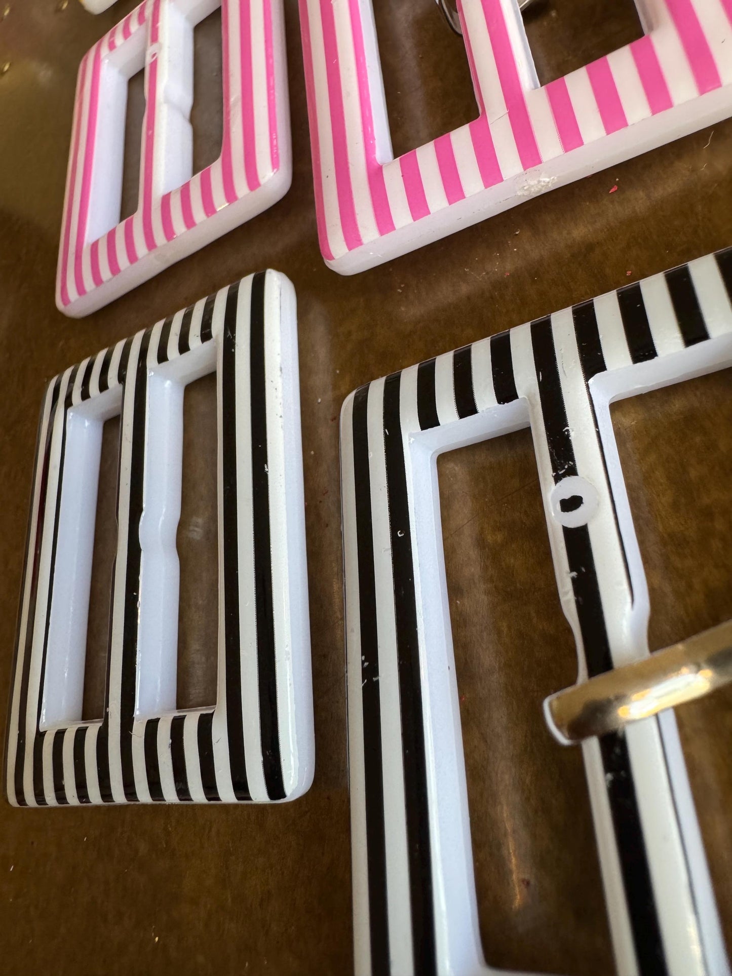 5cm Buckles, Plastic Buckles, Stripe Pattern Buckles, Rectangle Slider Buckle, 3.5 Bar, Buckle, Clothing, Bags, Crafts, Belts