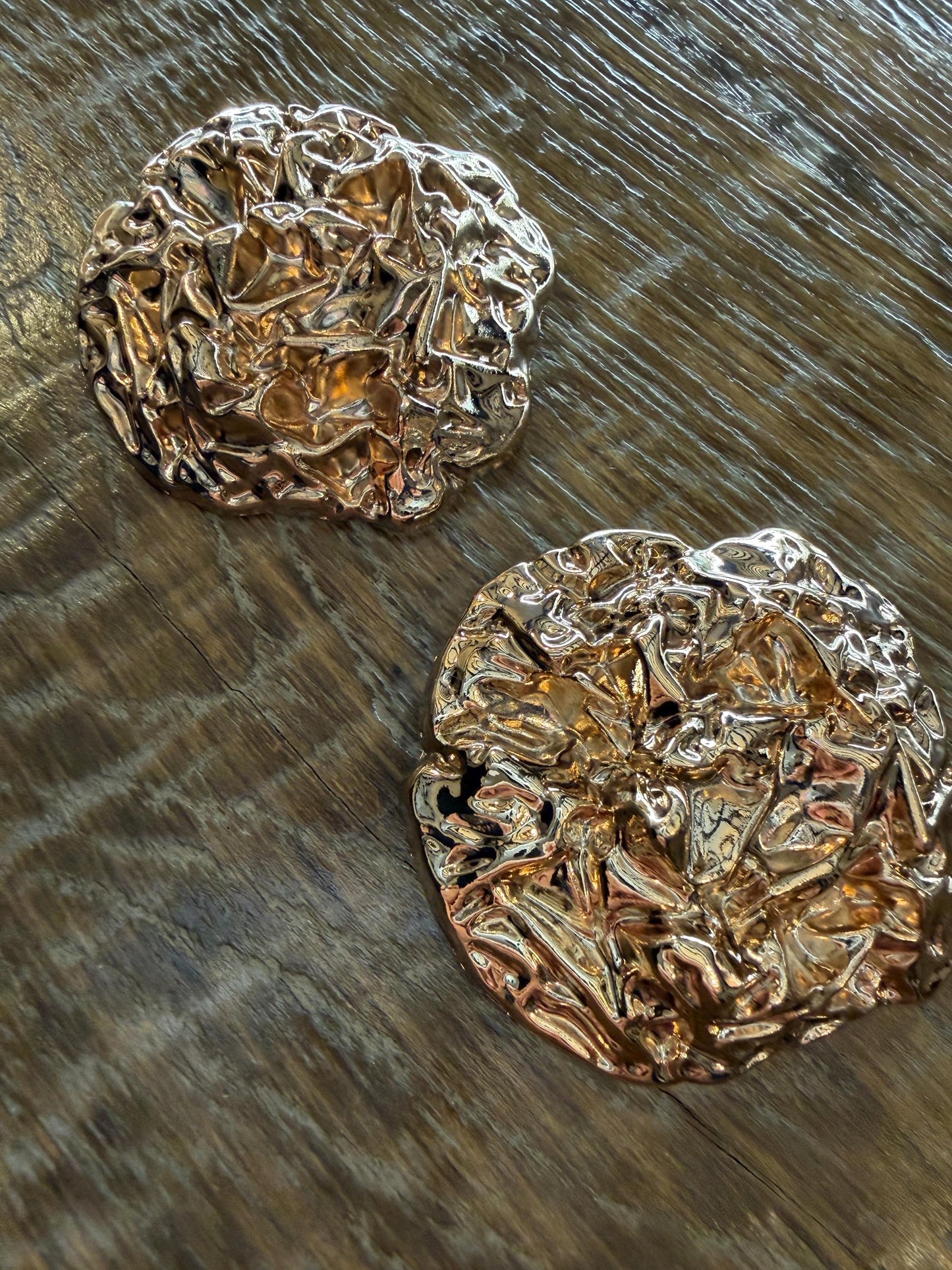Hammered Brooch, 2” Size, Brooch, Gold Brooch, Gold, Distressed Metal Brooch, Gift, Quality Brooch, Unusual Brooch, Gift, Elegant