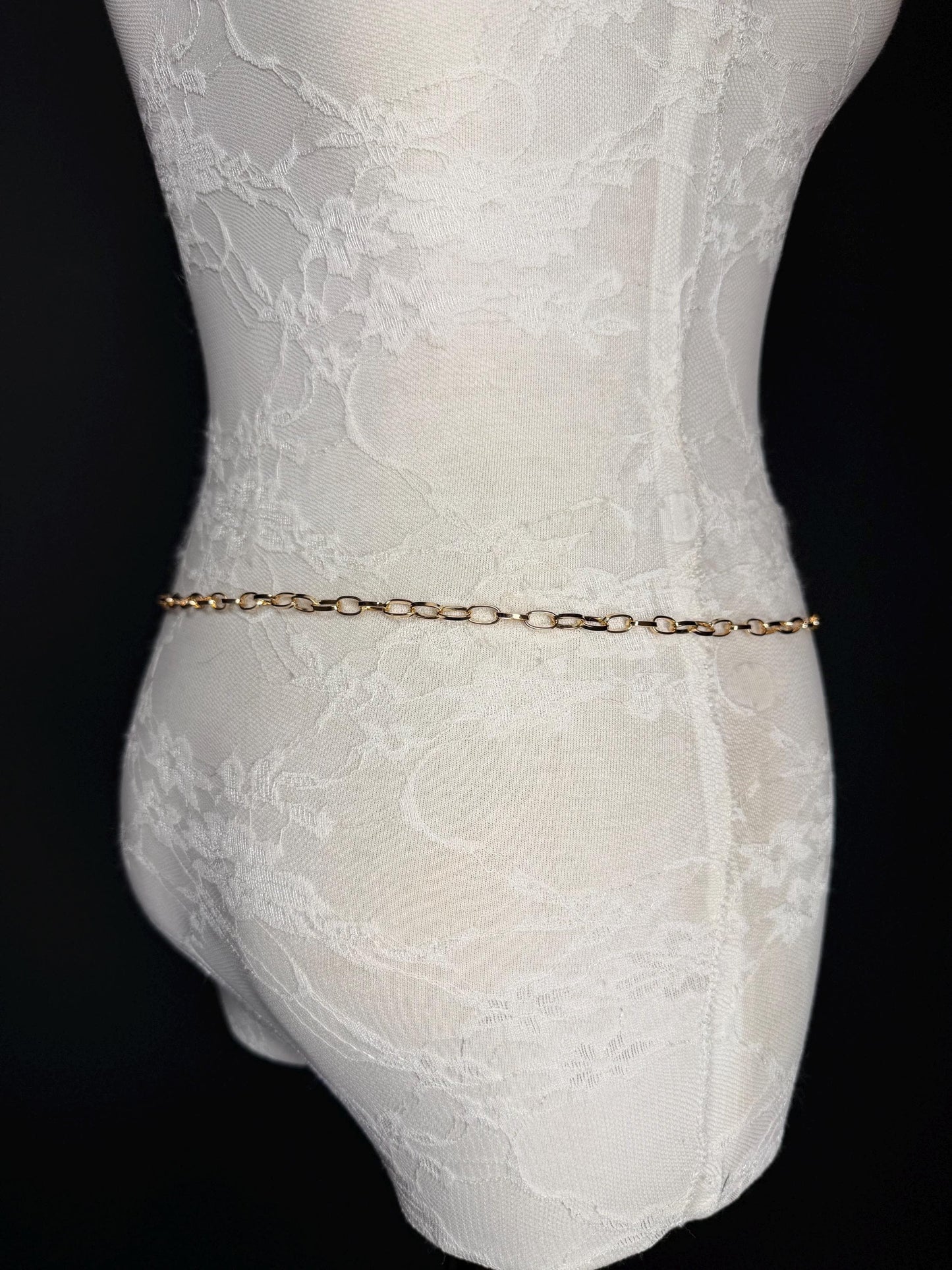 Gold Chain Belt – Handmade to Measure 18–60 Inch Waist