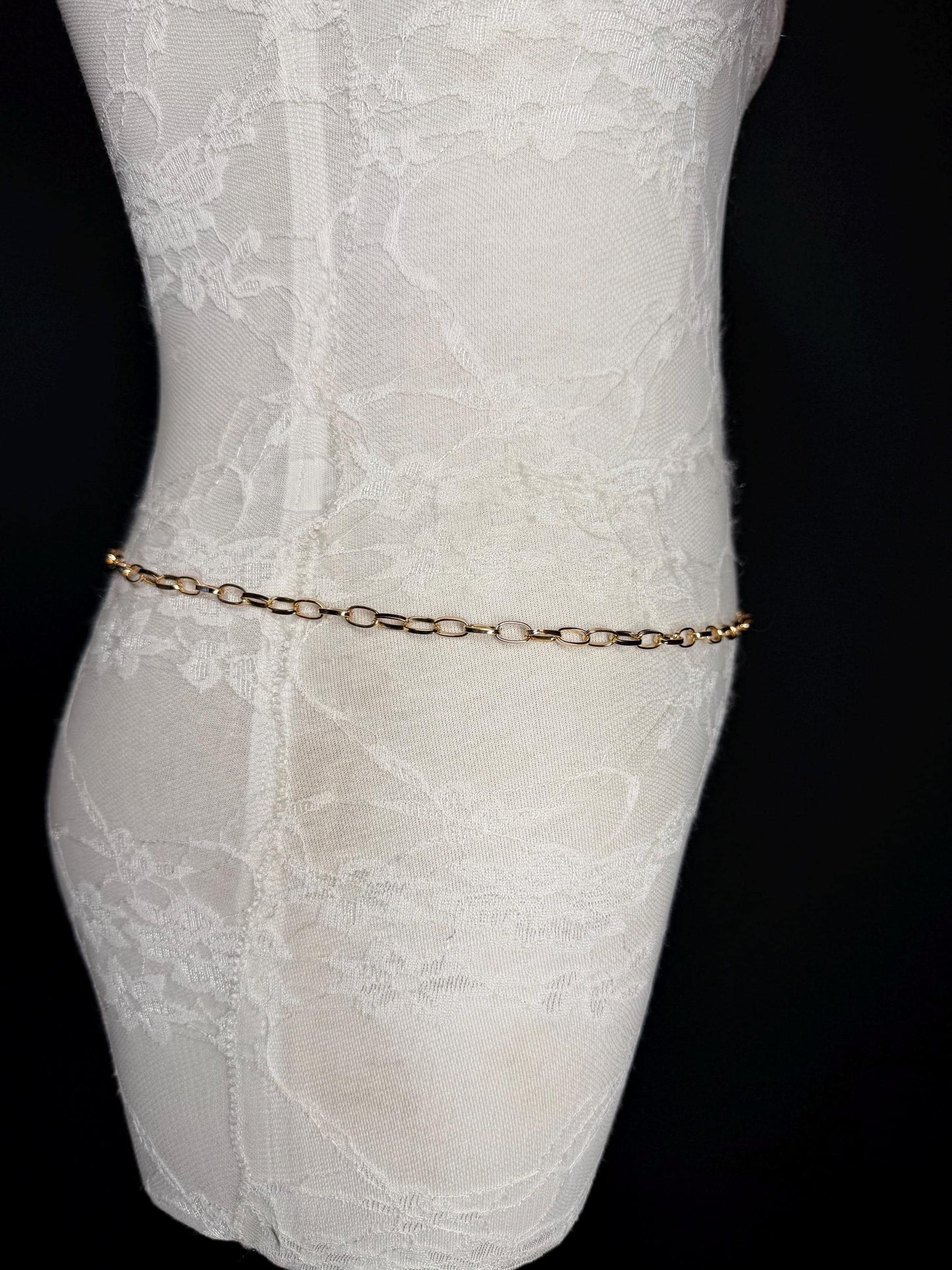 Gold Chain Belt – Handmade to Measure 18–60 Inch Waist