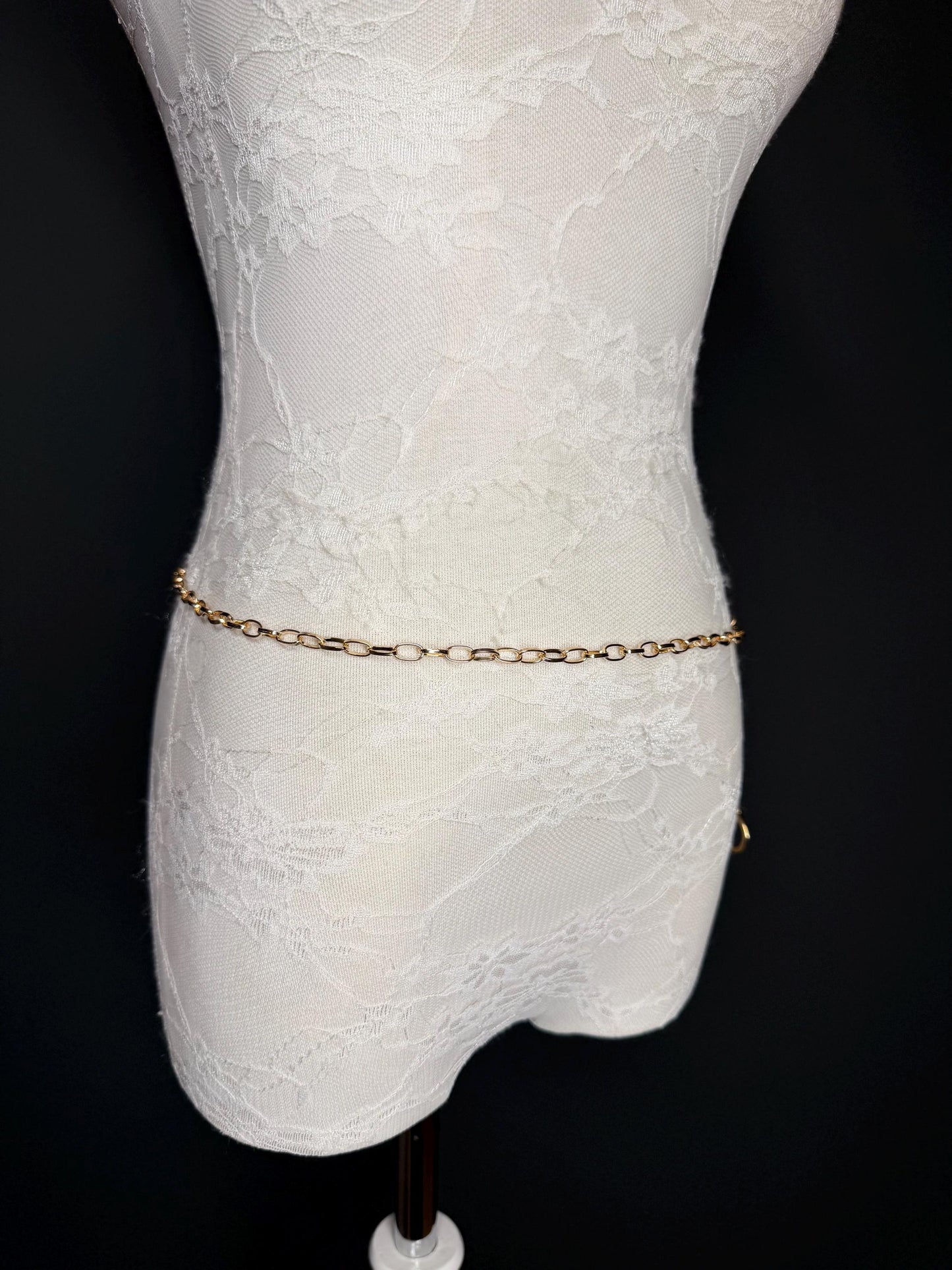 Gold Chain Belt – Handmade to Measure 18–60 Inch Waist
