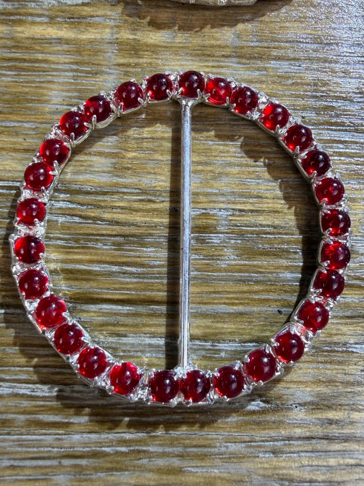 Rhinestone Buckle, Metal Buckles, Red, Lilac, Pink 4.8cm Round, Slider, Prongs, Belt Buckle, Costumes, Couture, Elegant, Fashion, Dance