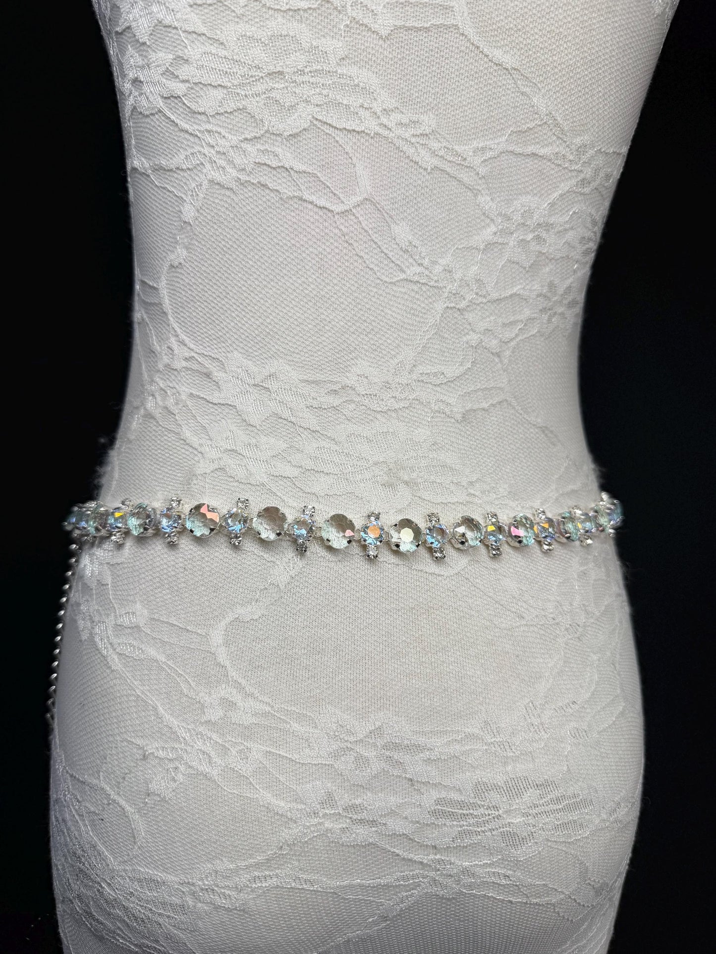 X-long Jewel Belt, Irridescent Jewel Belt,, Teen Sizes, Size 18”-60”, Fan Design, Fan Collection, Fashion Accessory, Gift, Elegant, Stunning