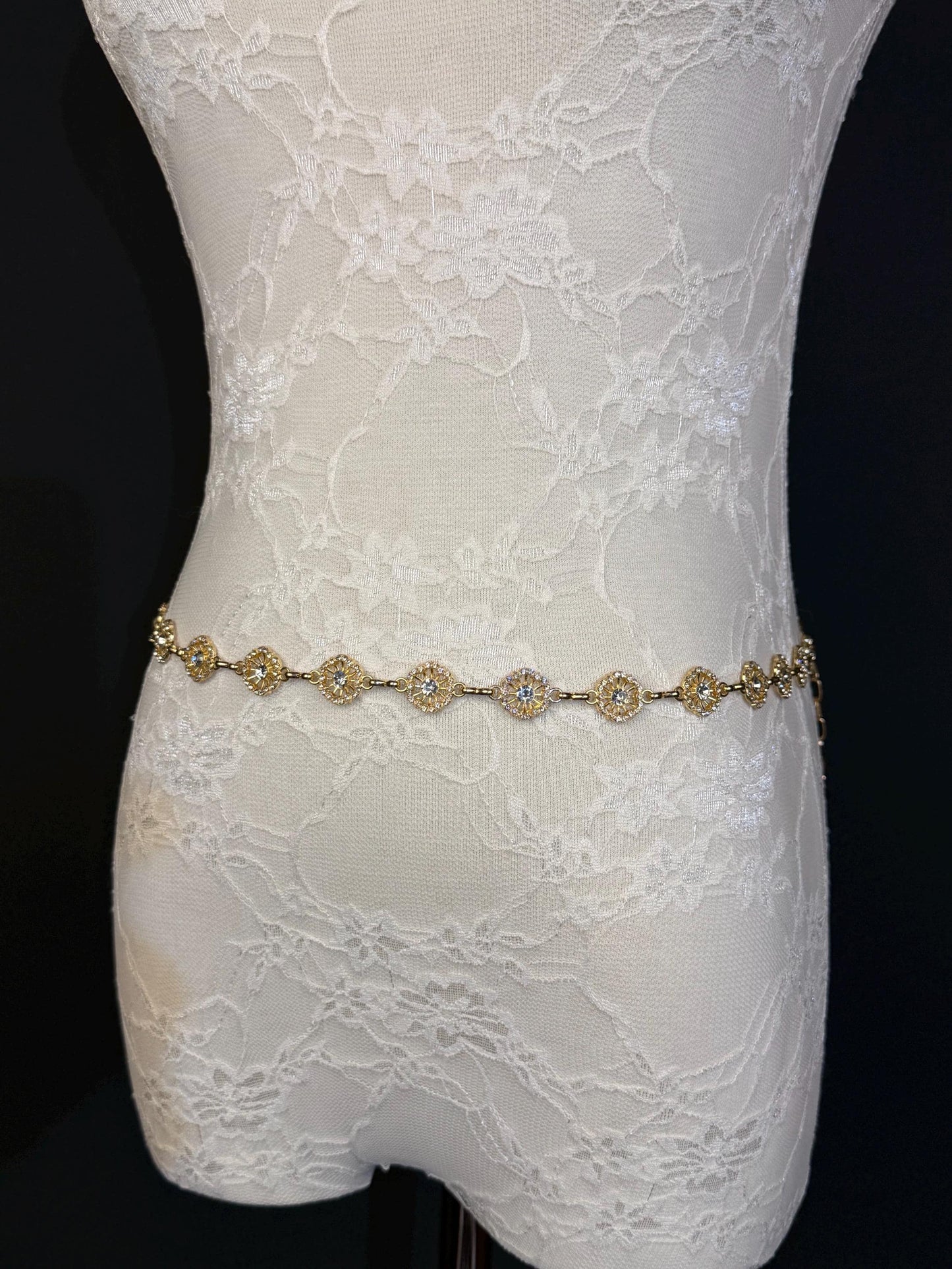 Jewel Belt, Silver Rhinestone Ring Belt, Teen Sizes, Size 18”-60”, Fan Design, Fan Collection, Gift, Fashion Accessory, Bridal, Gold,Silver
