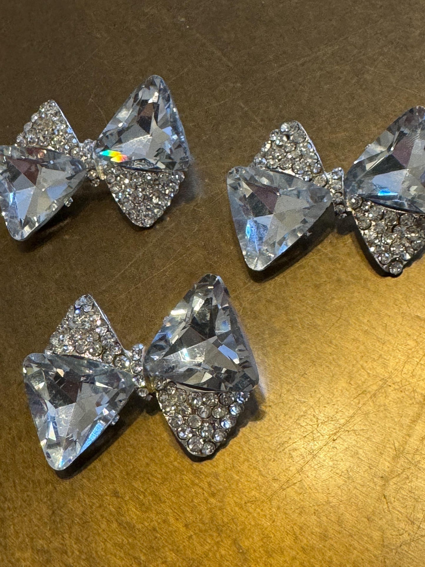 Large Rhinestone Bow Jewel Brooch, Silver Diamanté Brooch, Pin on, Bridal, Wedding, Bling, Jewel, Accessory, 2” Wide, Gift, Bow Brooch