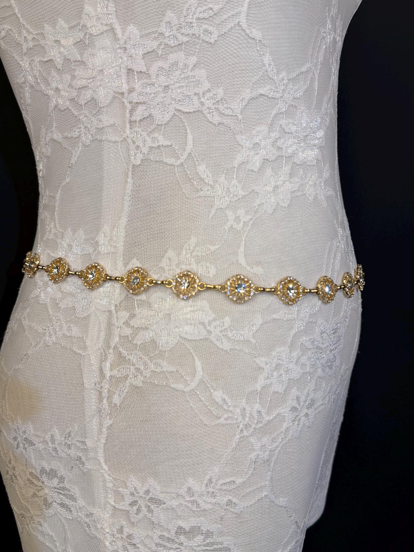 Jewel Belt, Silver Rhinestone Ring Belt, Teen Sizes, Size 18”-60”, Fan Design, Fan Collection, Gift, Fashion Accessory, Bridal, Gold,Silver