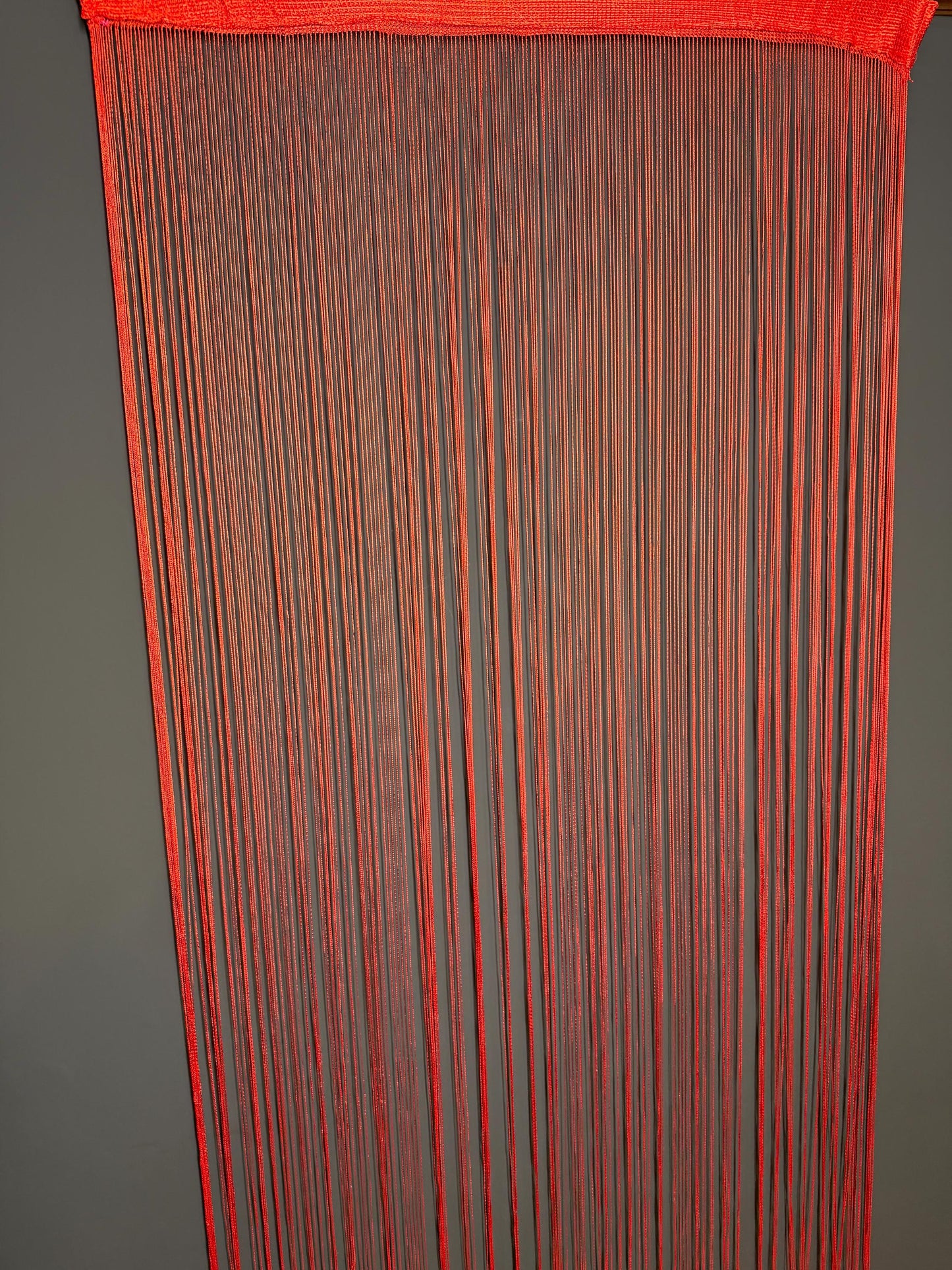 Red Soft Fringe Trim, 80" Drop, Backdrop Decor
