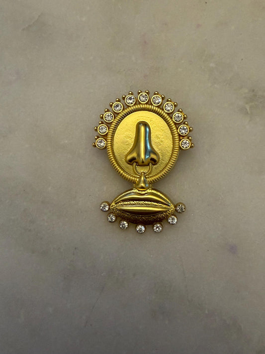 Brooch, Pin on Gold, 4.2cm x 3cm