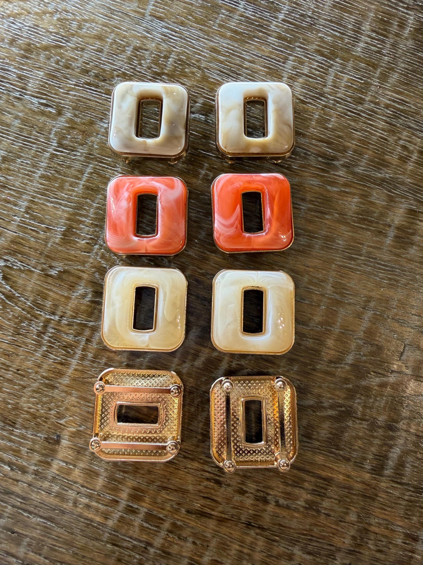Gold Square Buckle, Fashion Swimwear, Clothing, Crafts (3.5cm)