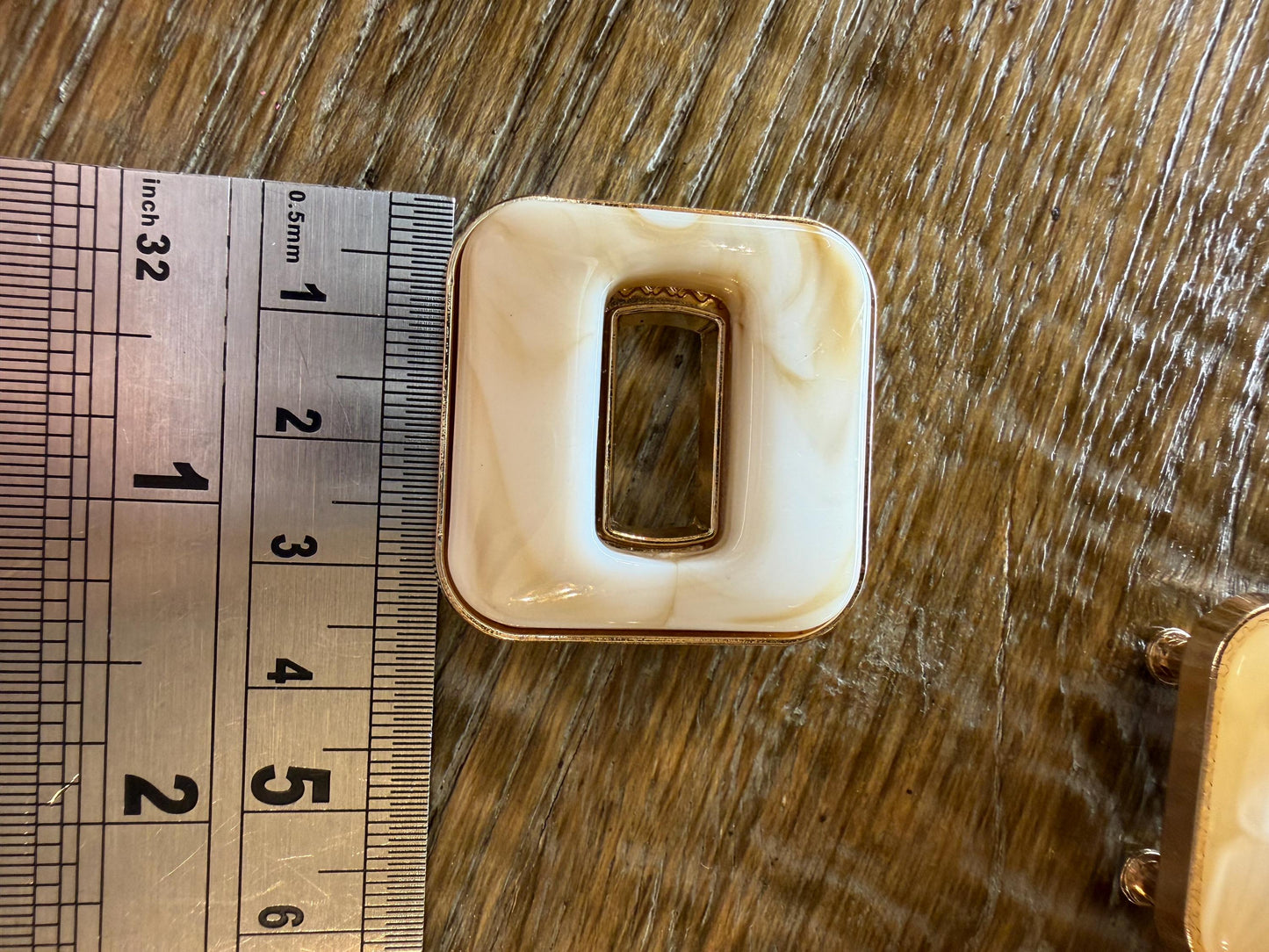 Gold Square Buckle, Fashion Swimwear, Clothing, Crafts (3.5cm)