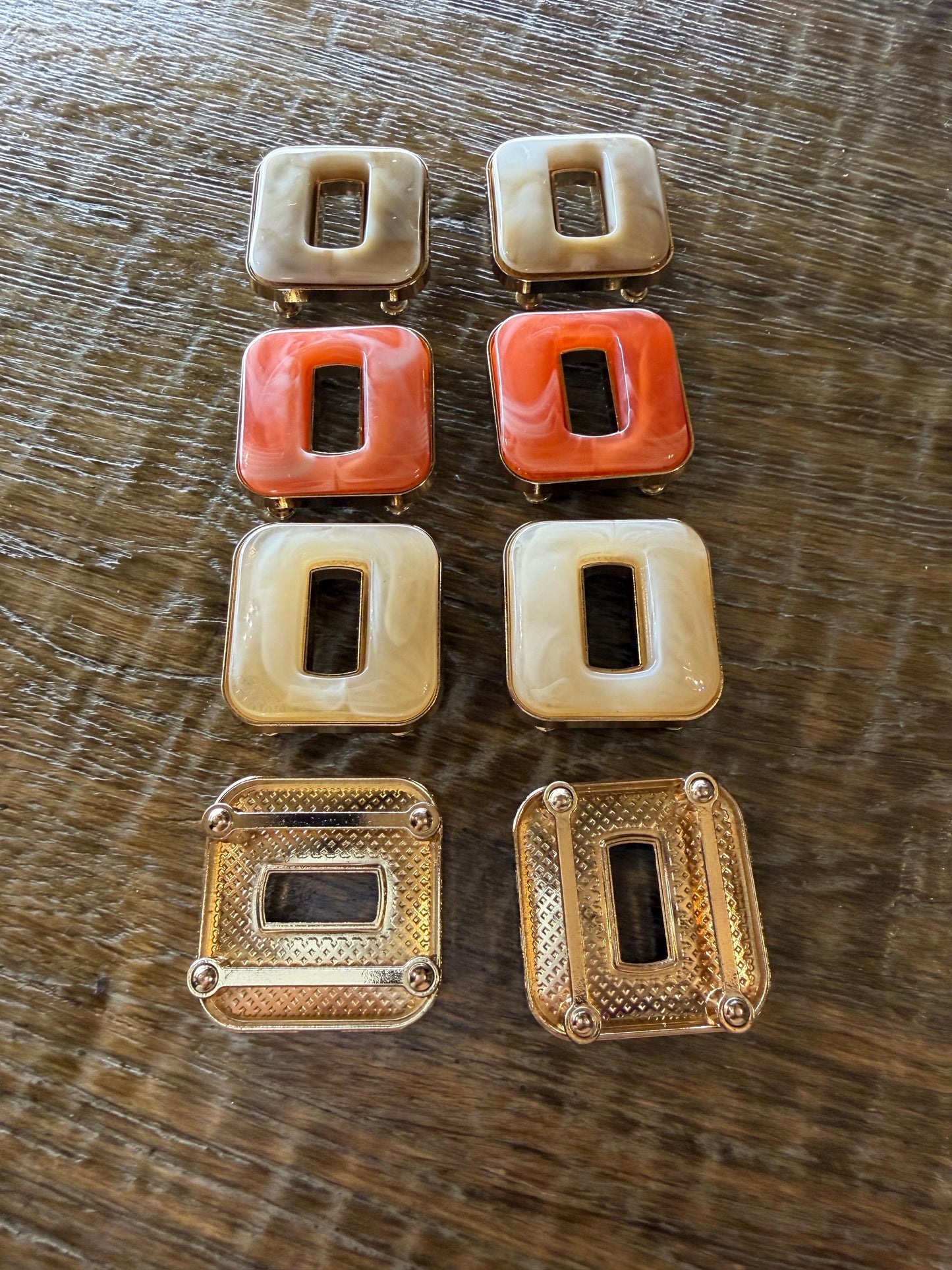 Gold Square Buckle, Fashion Swimwear, Clothing, Crafts (3.5cm)