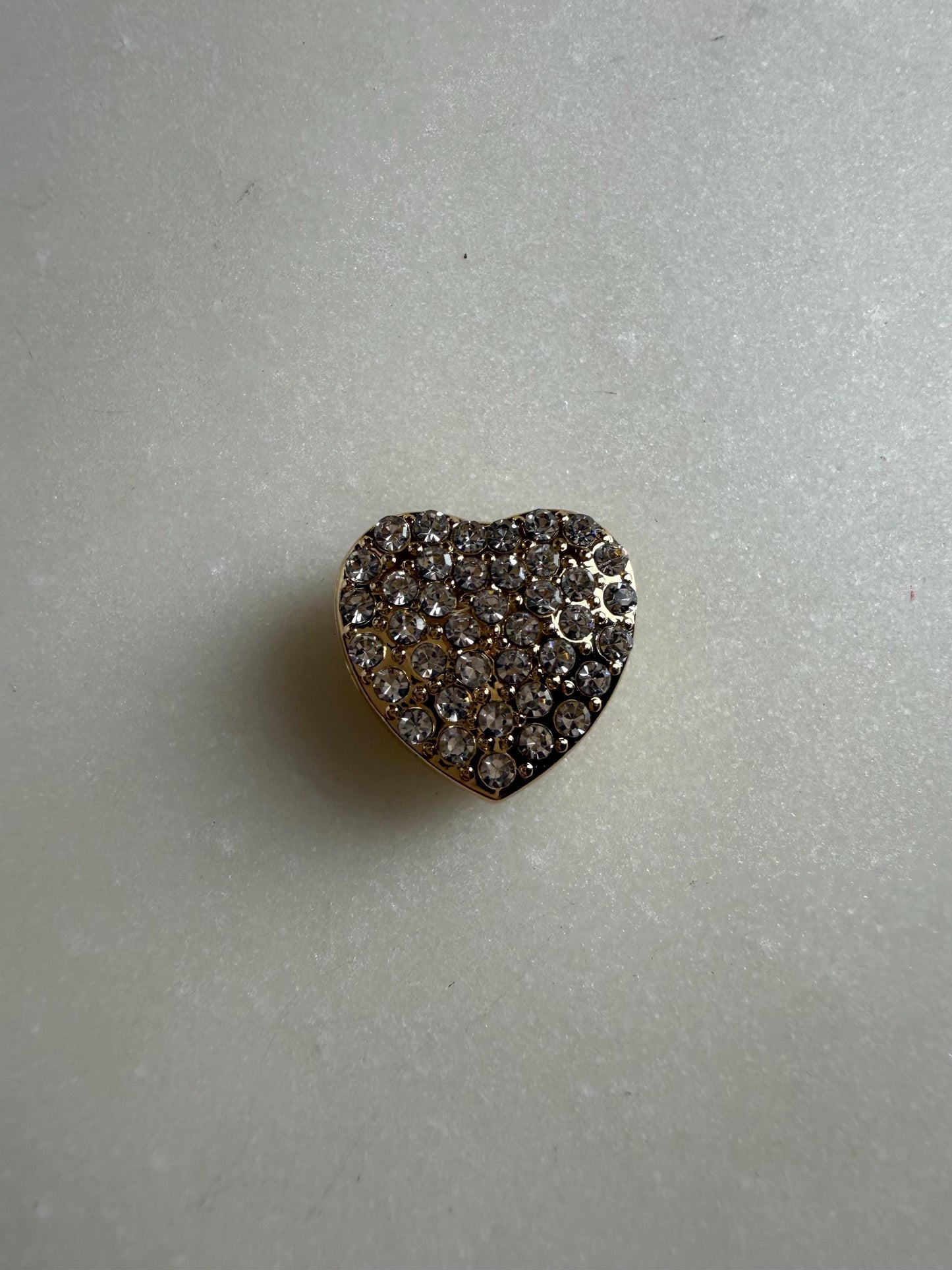 Heart Jewel Button Covers for Shirts (Fits up to 18L), Bridal & Wedding Shirt Accessories